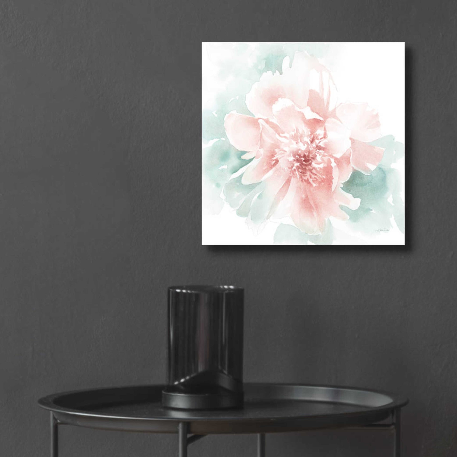 Epic Art 'Poetic Blooming II Pink' by Katrina Pete, Acrylic Glass Wall Art,12x12