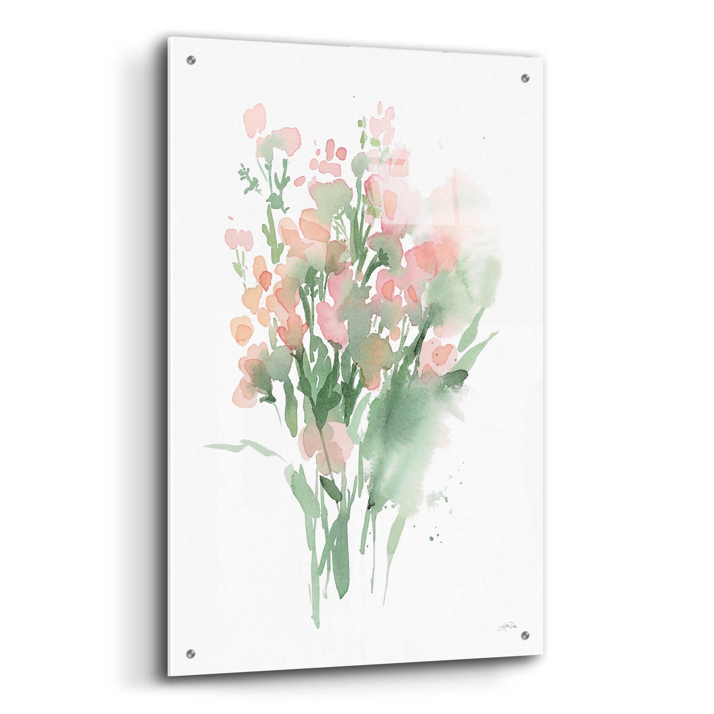 Epic Art 'Vibrant Blooms II' by Katrina Pete, Acrylic Glass Wall Art,24x36