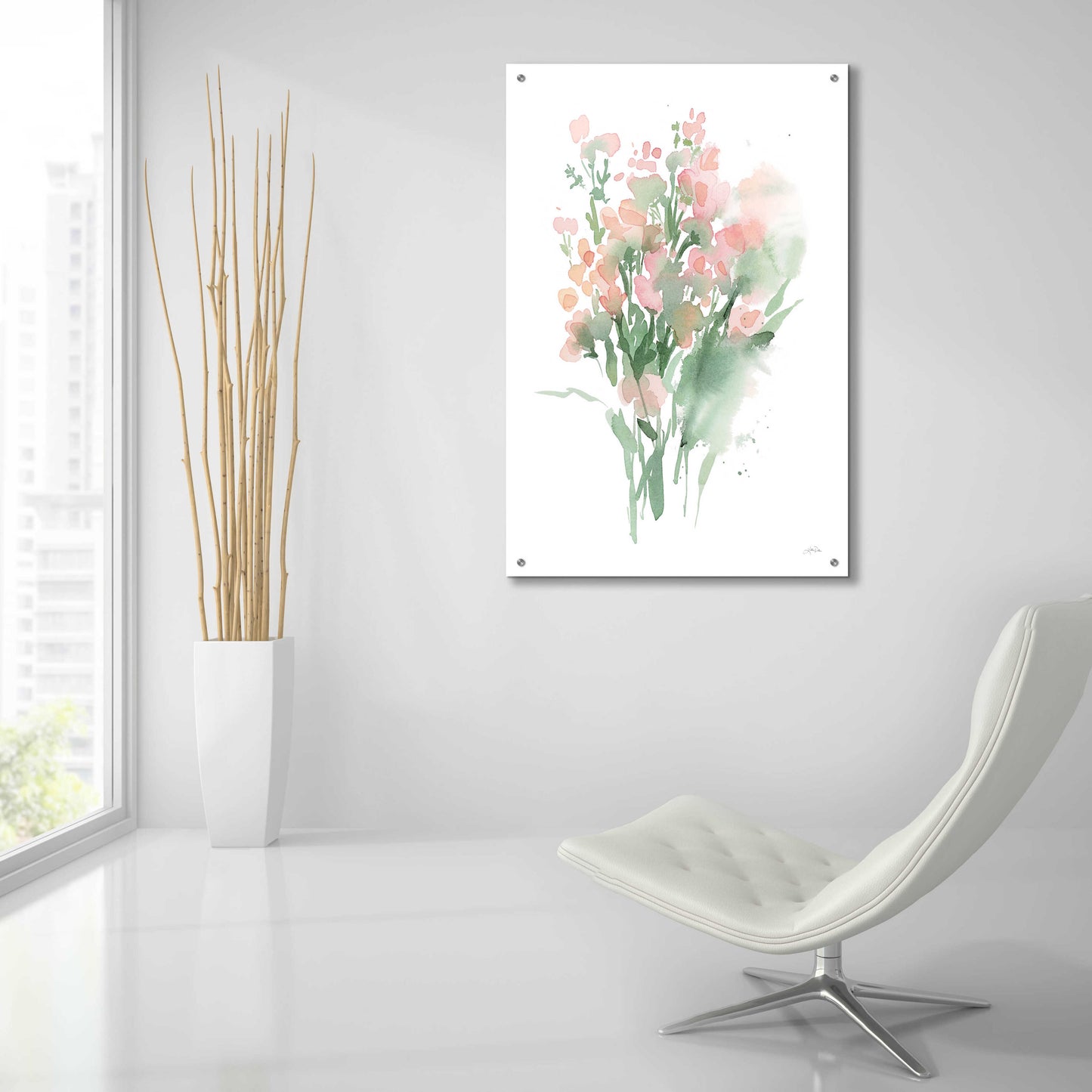 Epic Art 'Vibrant Blooms II' by Katrina Pete, Acrylic Glass Wall Art,24x36