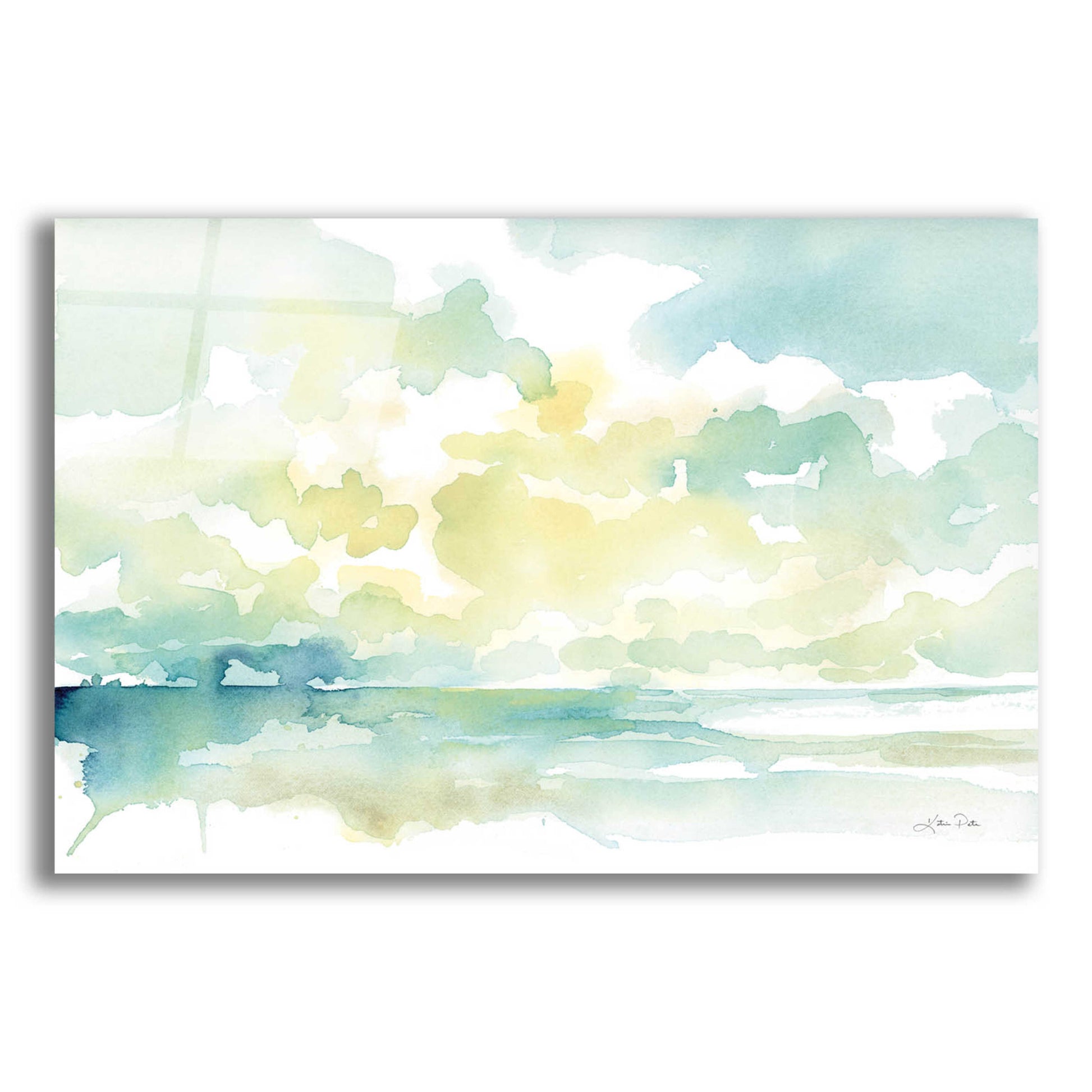 Epic Art 'Ocean Dreaming' by Katrina Pete, Acrylic Glass Wall Art,16x12