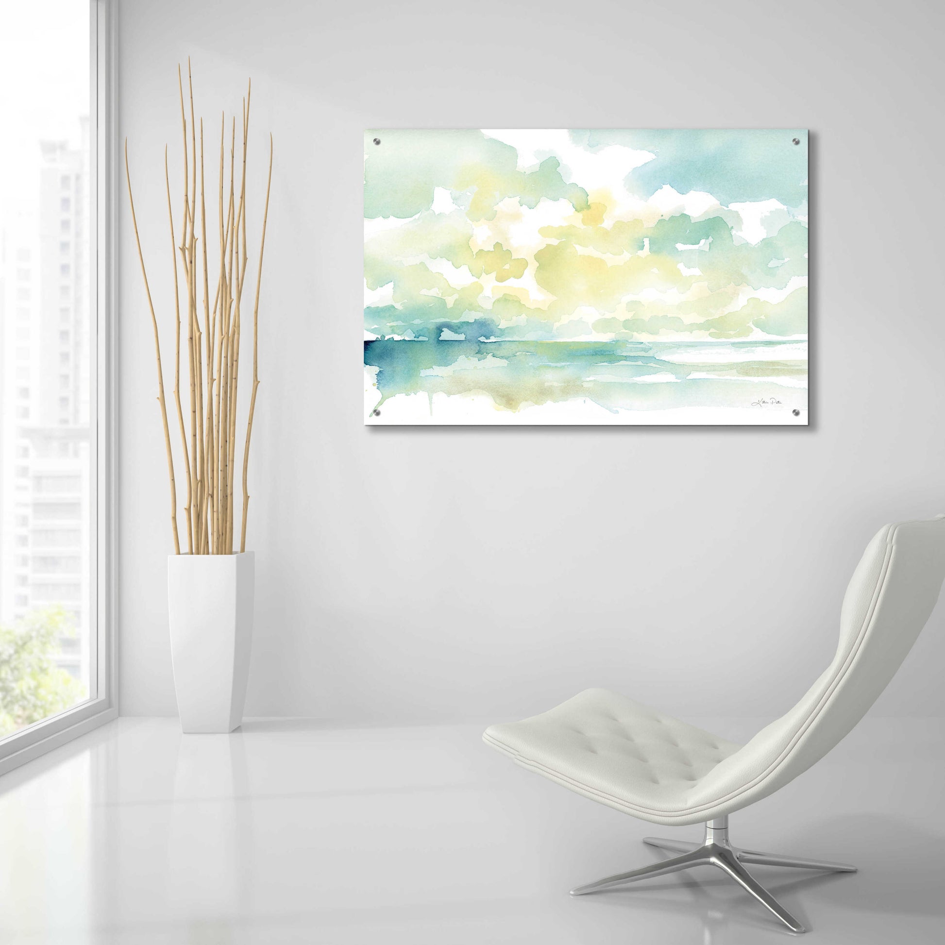 Epic Art 'Ocean Dreaming' by Katrina Pete, Acrylic Glass Wall Art,36x24