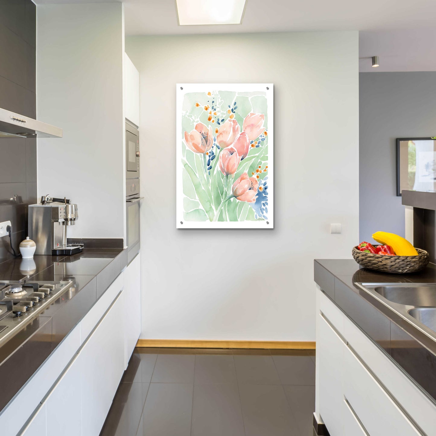 Epic Art 'Tulip Spray' by Katrina Pete, Acrylic Glass Wall Art,24x36