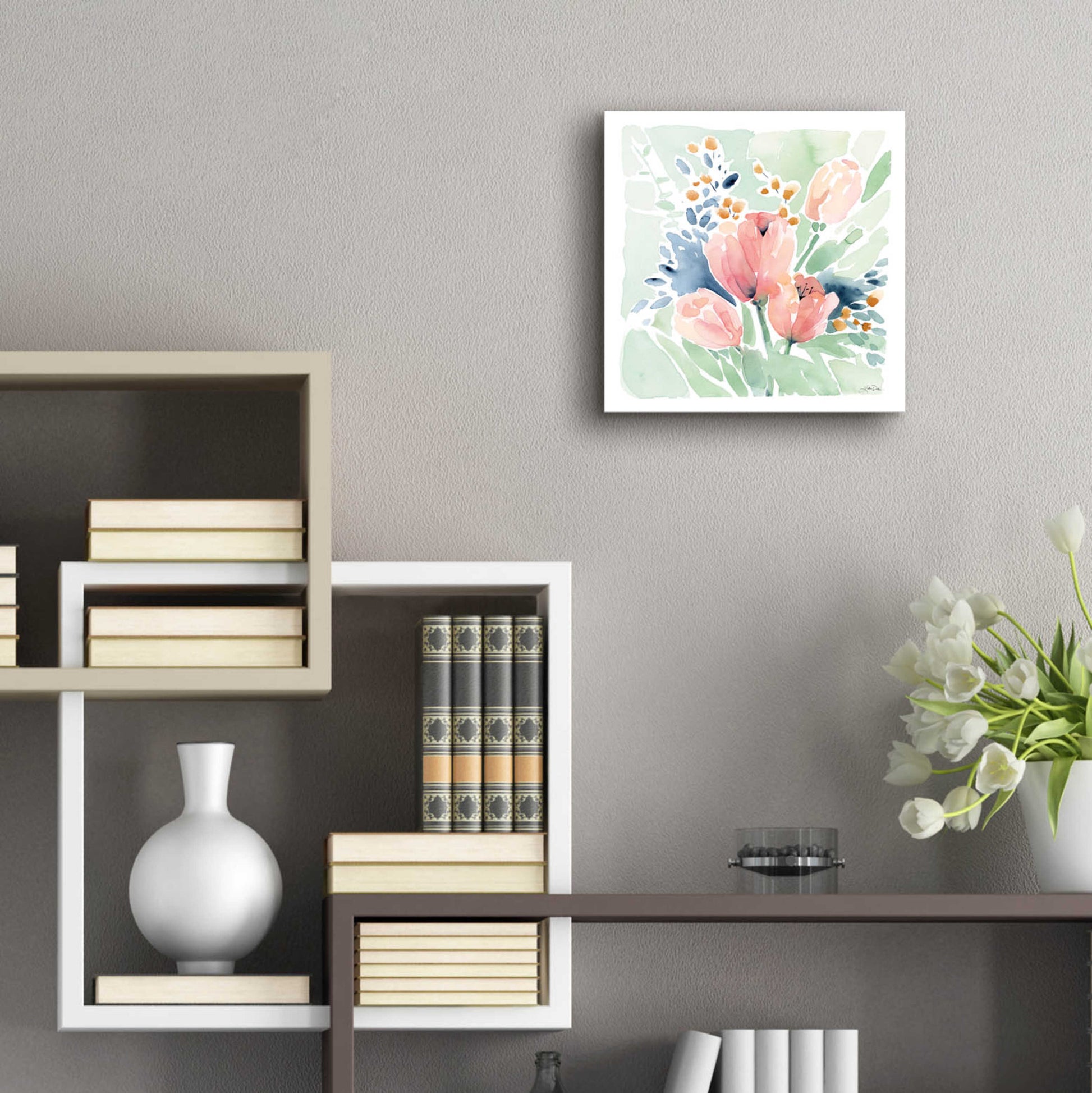 Epic Art 'Tulip Bower' by Katrina Pete, Acrylic Glass Wall Art,12x12