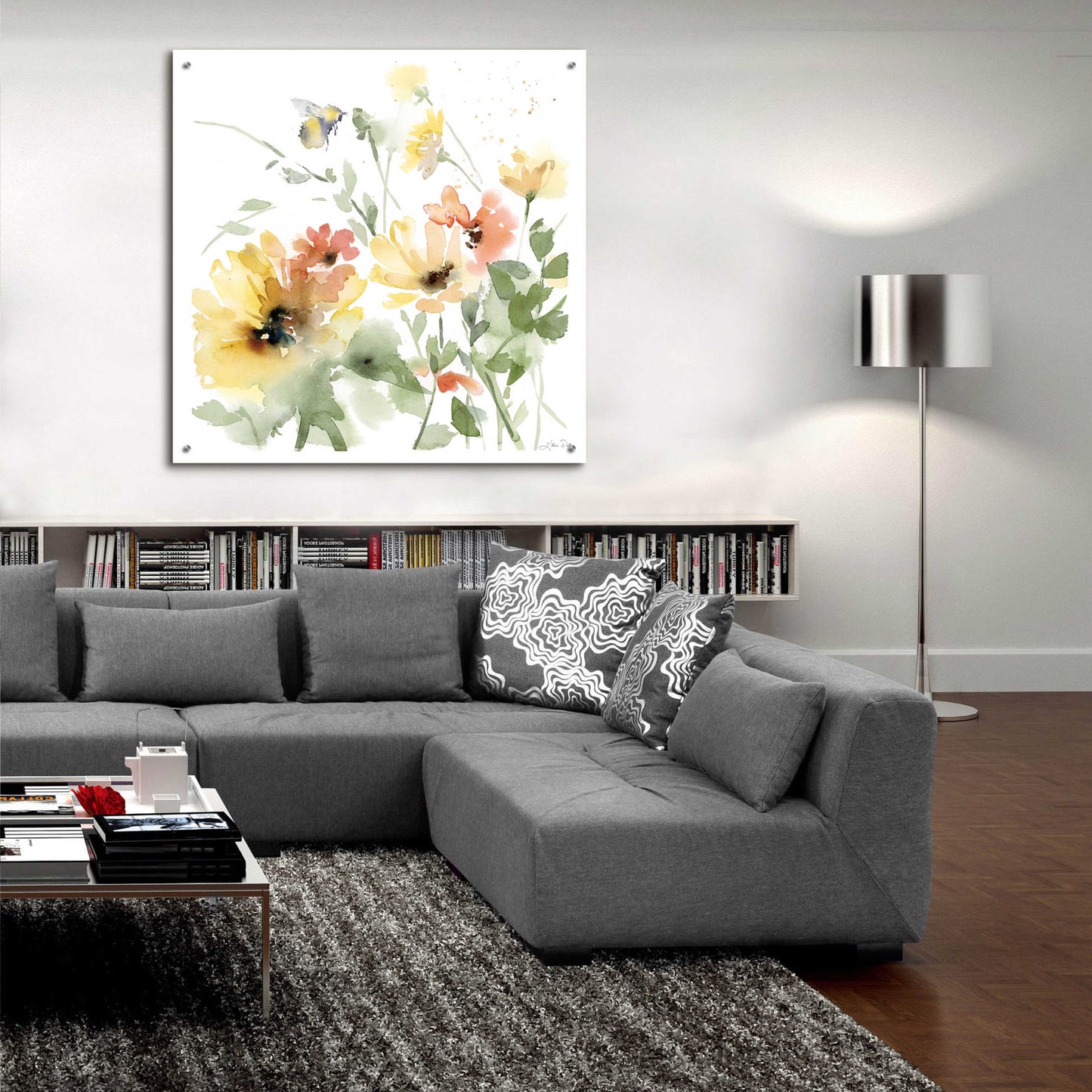 Epic Art 'Sunflower Meadow I' by Katrina Pete, Acrylic Glass Wall Art,36x36