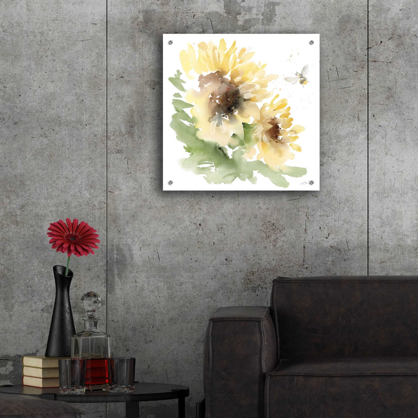 Epic Art 'Sunflower Meadow II' by Katrina Pete, Acrylic Glass Wall Art,24x24