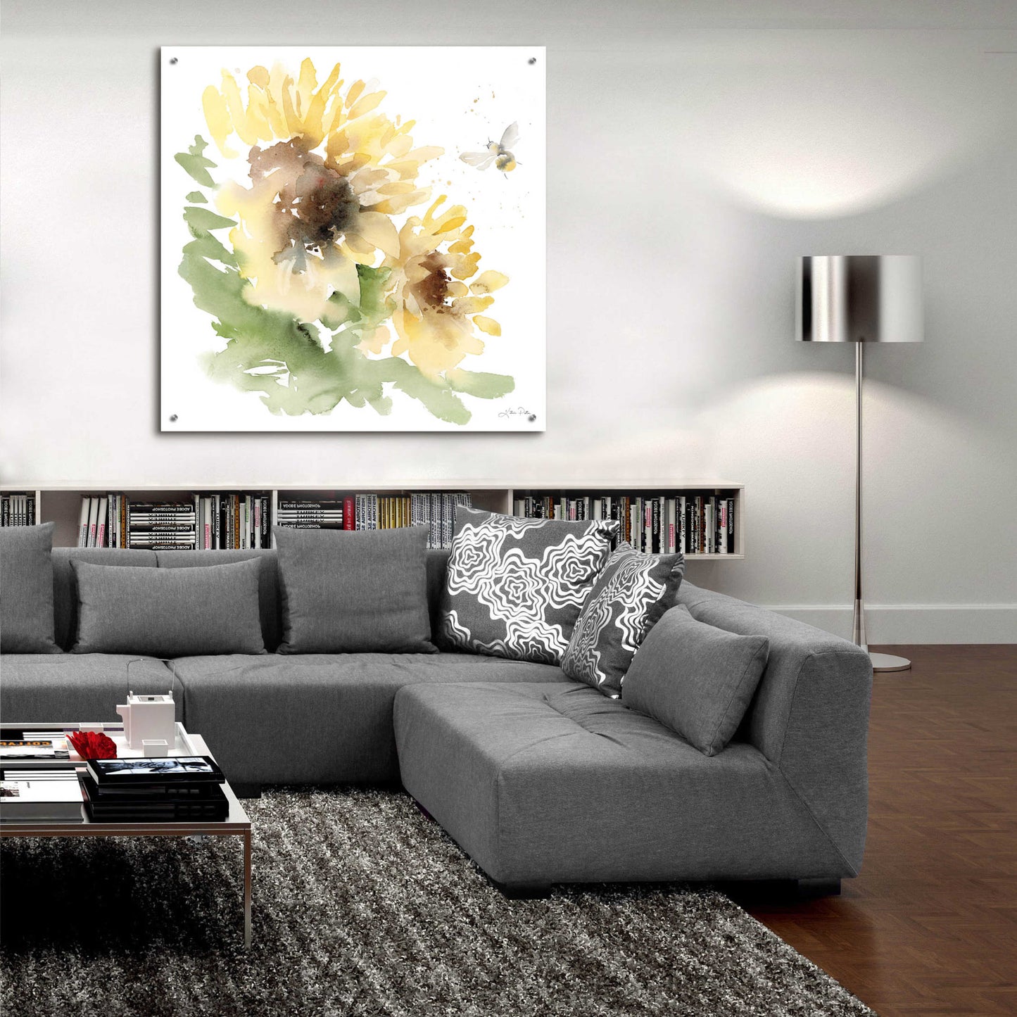 Epic Art 'Sunflower Meadow II' by Katrina Pete, Acrylic Glass Wall Art,36x36