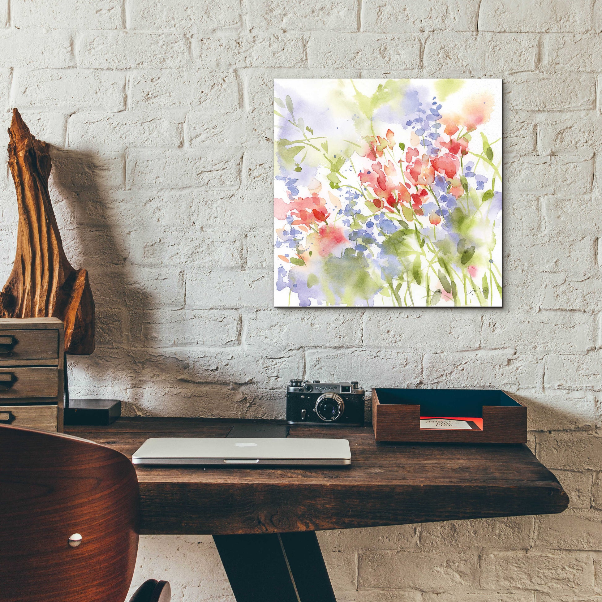 Epic Art 'Spring Meadow II' by Katrina Pete, Acrylic Glass Wall Art,12x12