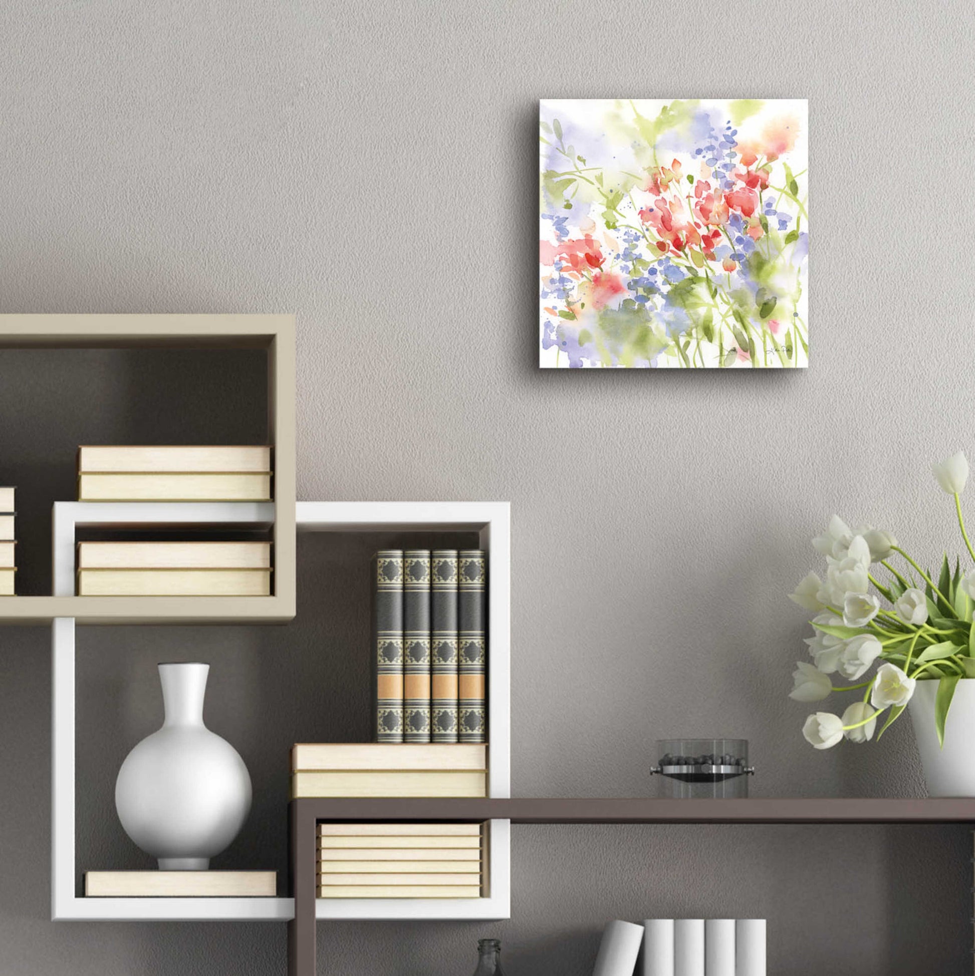 Epic Art 'Spring Meadow II' by Katrina Pete, Acrylic Glass Wall Art,12x12