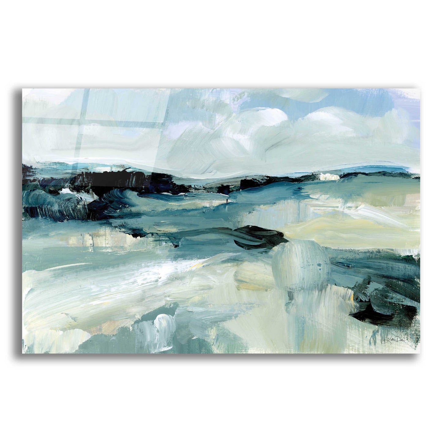 Epic Art 'Windswept Landscape' by Katrina Pete, Acrylic Glass Wall Art,16x12