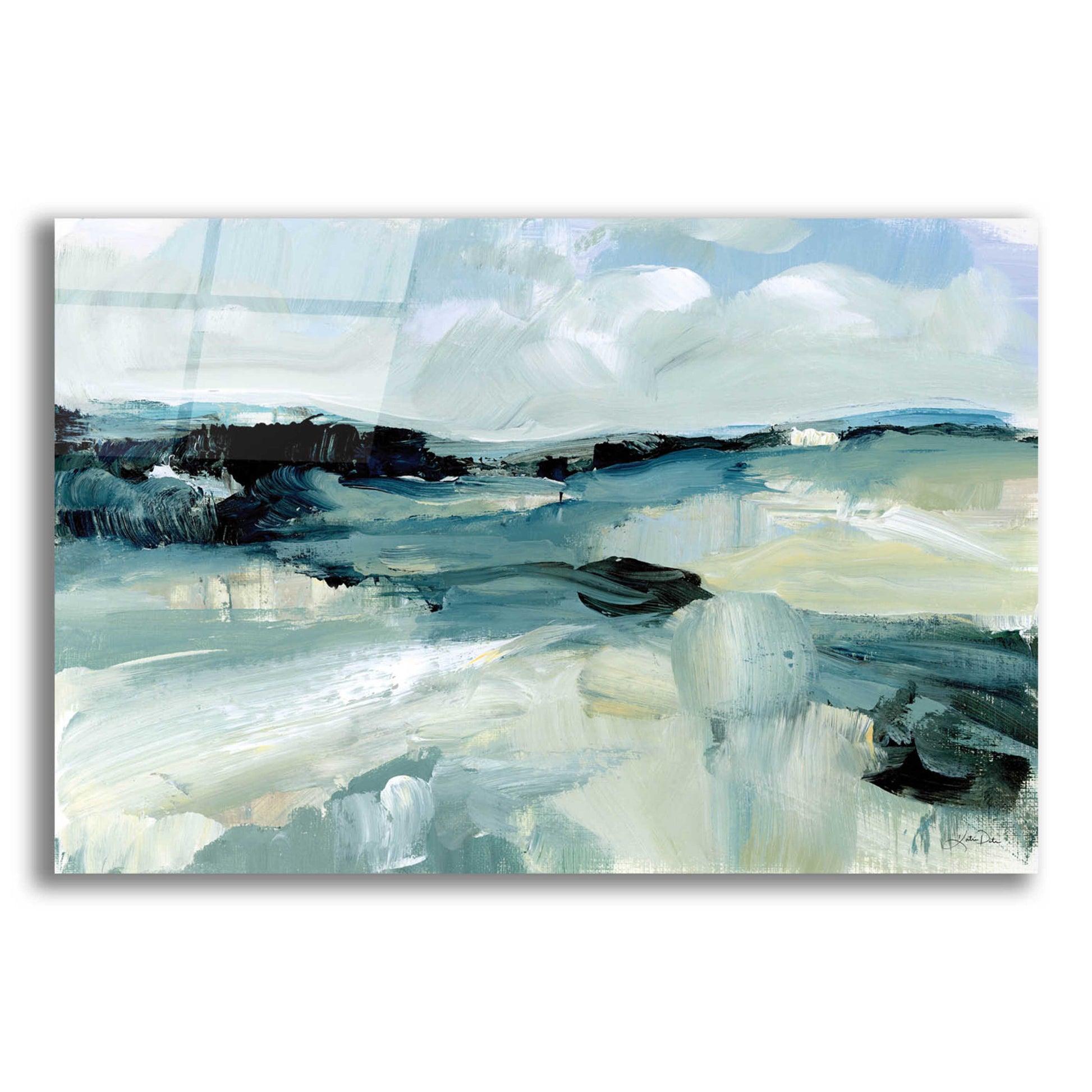 Epic Art 'Windswept Landscape' by Katrina Pete, Acrylic Glass Wall Art,24x16