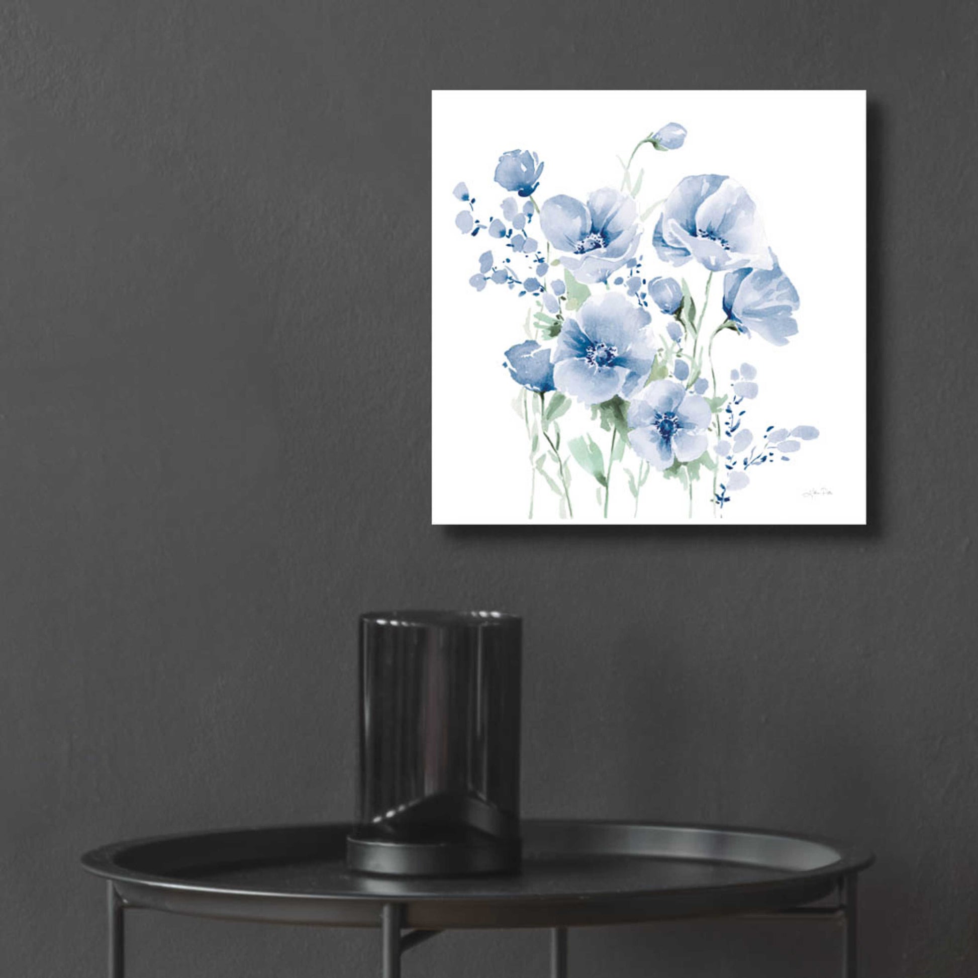 Epic Art 'Secret Garden Bouquet II Blue Light' by Katrina Pete, Acrylic Glass Wall Art,12x12