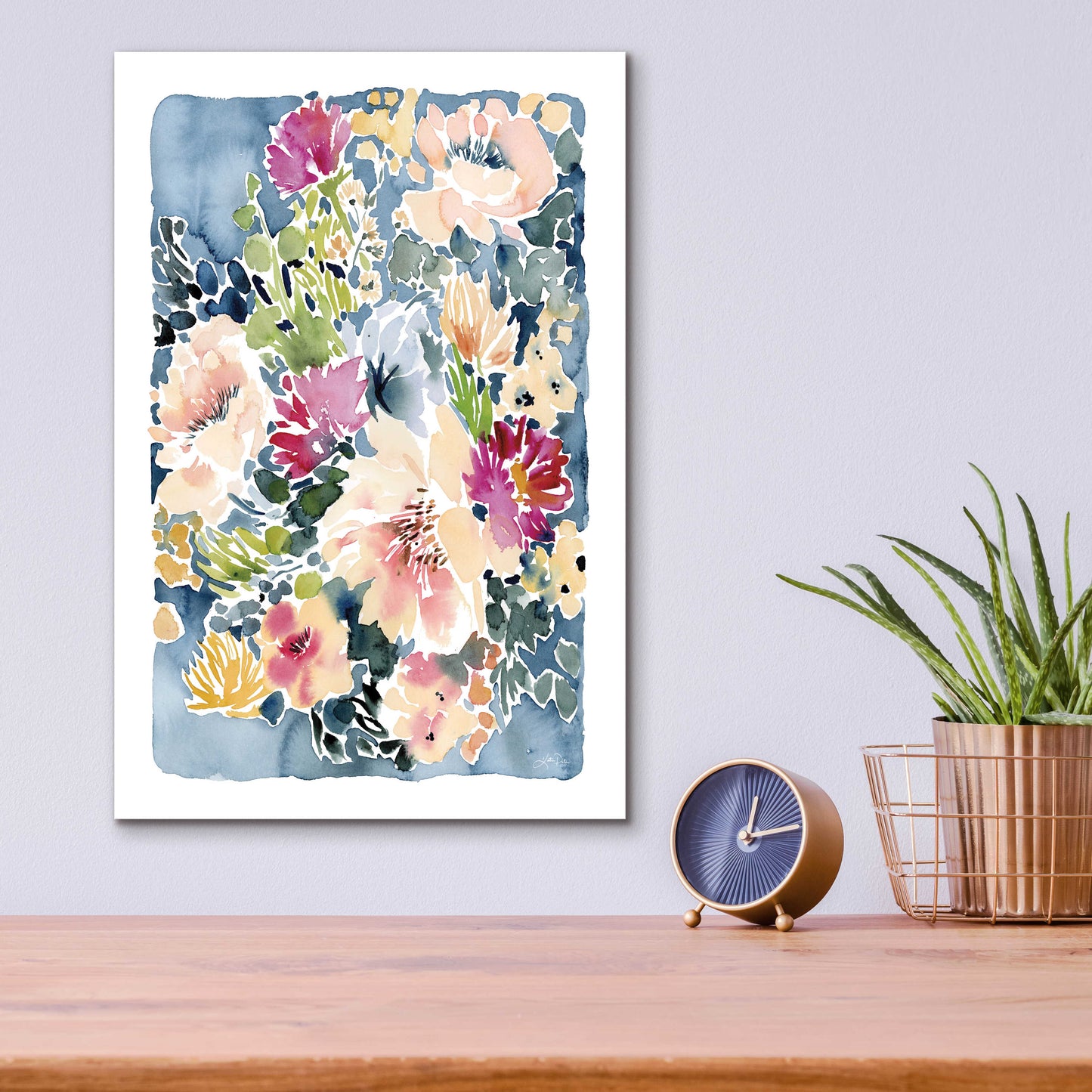 Epic Art 'Peony Delights' by Katrina Pete, Acrylic Glass Wall Art,12x16