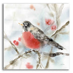 Epic Art 'Winter Robin' by Katrina Pete, Acrylic Glass Wall Art