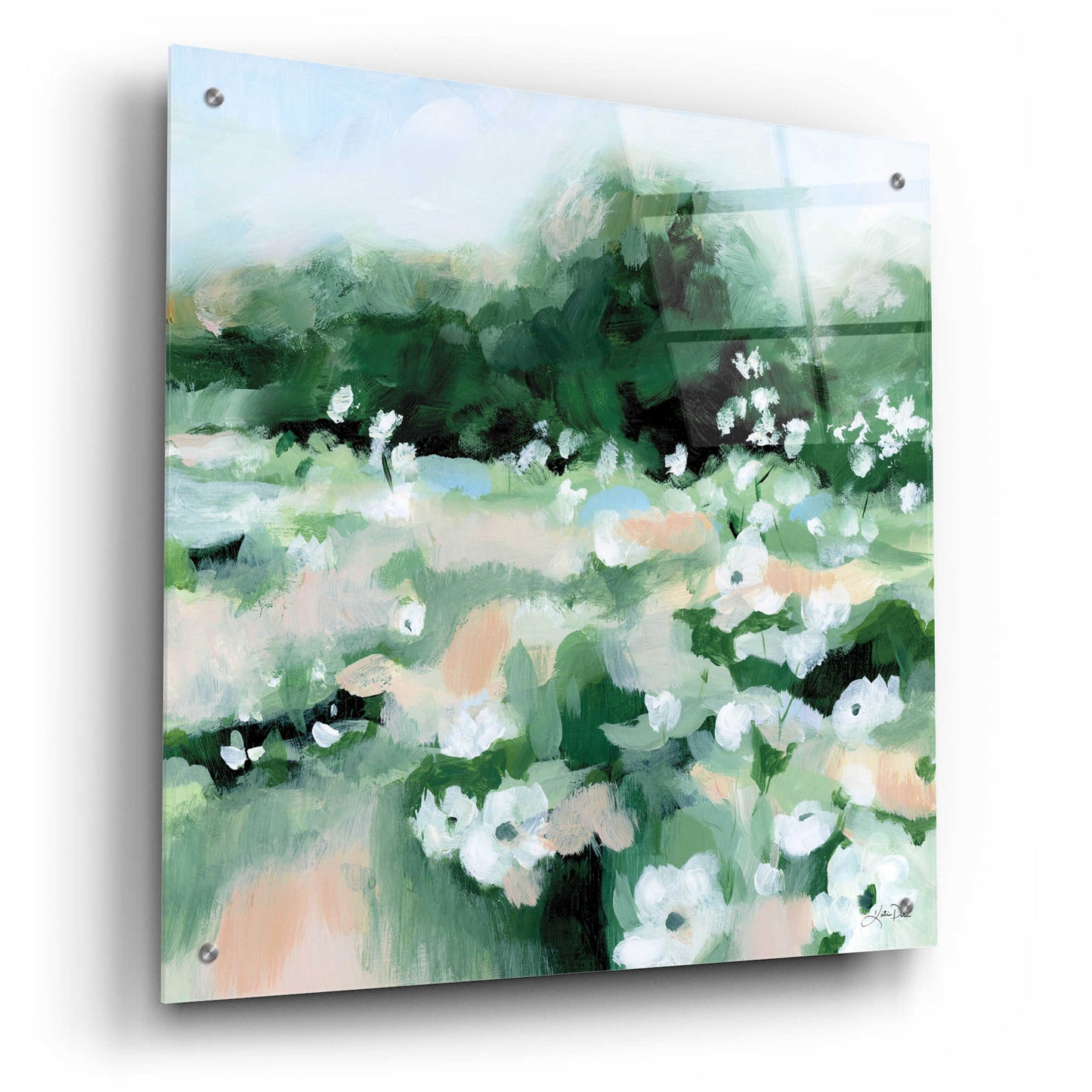 Epic Art 'Summer Field' by Katrina Pete, Acrylic Glass Wall Art,24x24