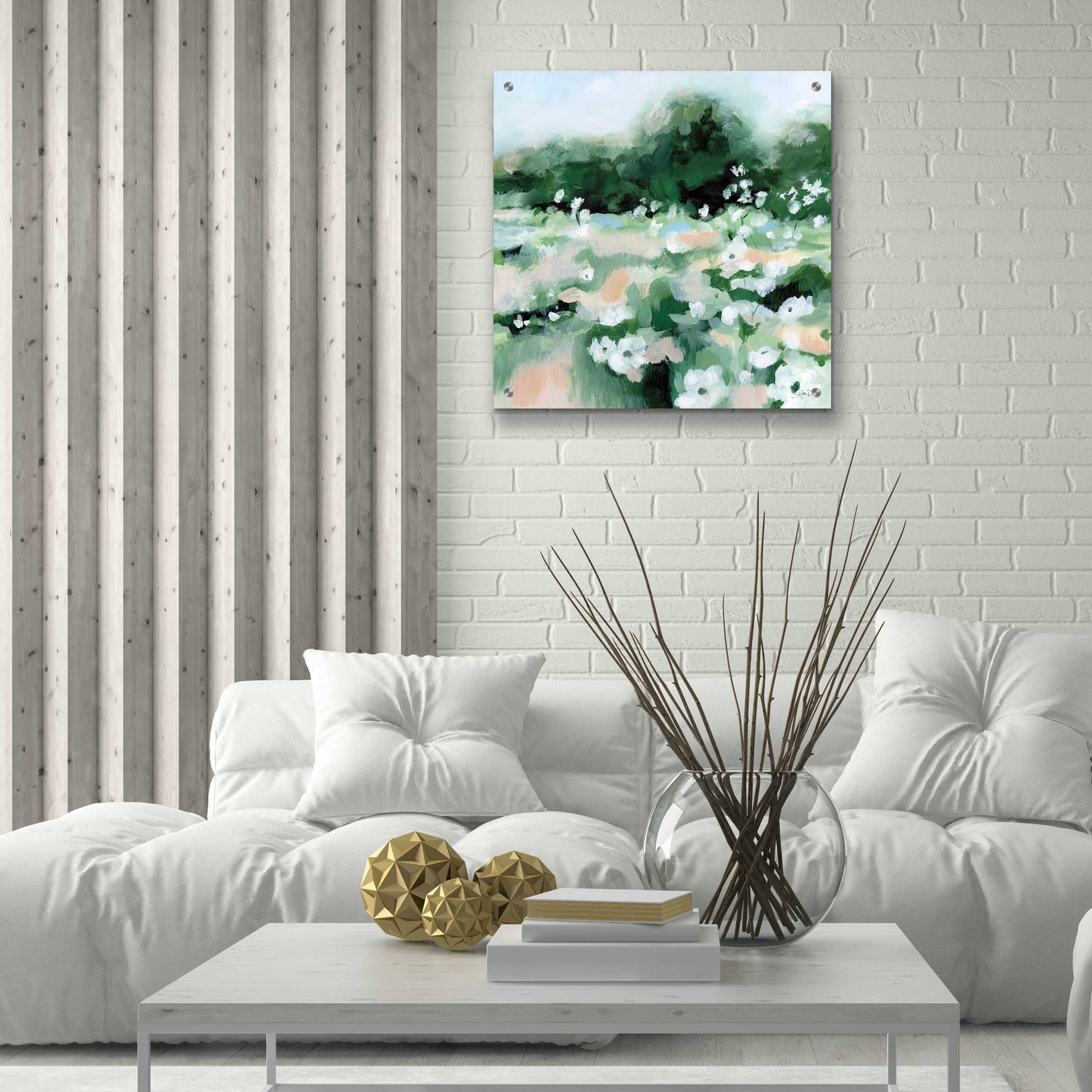 Epic Art 'Summer Field' by Katrina Pete, Acrylic Glass Wall Art,24x24