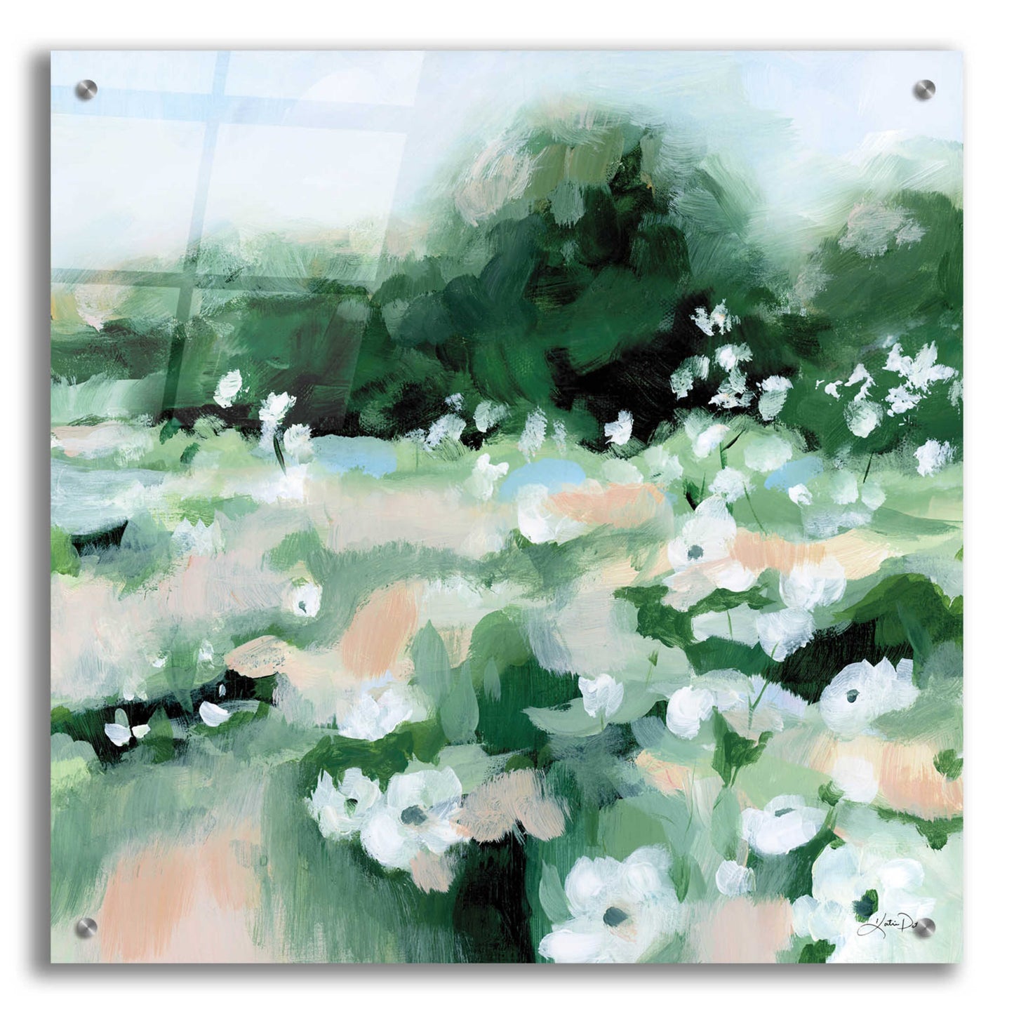 Epic Art 'Summer Field' by Katrina Pete, Acrylic Glass Wall Art,24x24