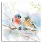 Epic Art 'Bluebird Pair in Spring' by Katrina Pete, Acrylic Glass Wall Art