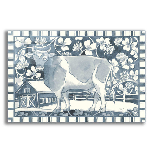 Epic Art 'Farm Life II Stripe Border' by Miranda Thomas, Acrylic Glass Wall Art