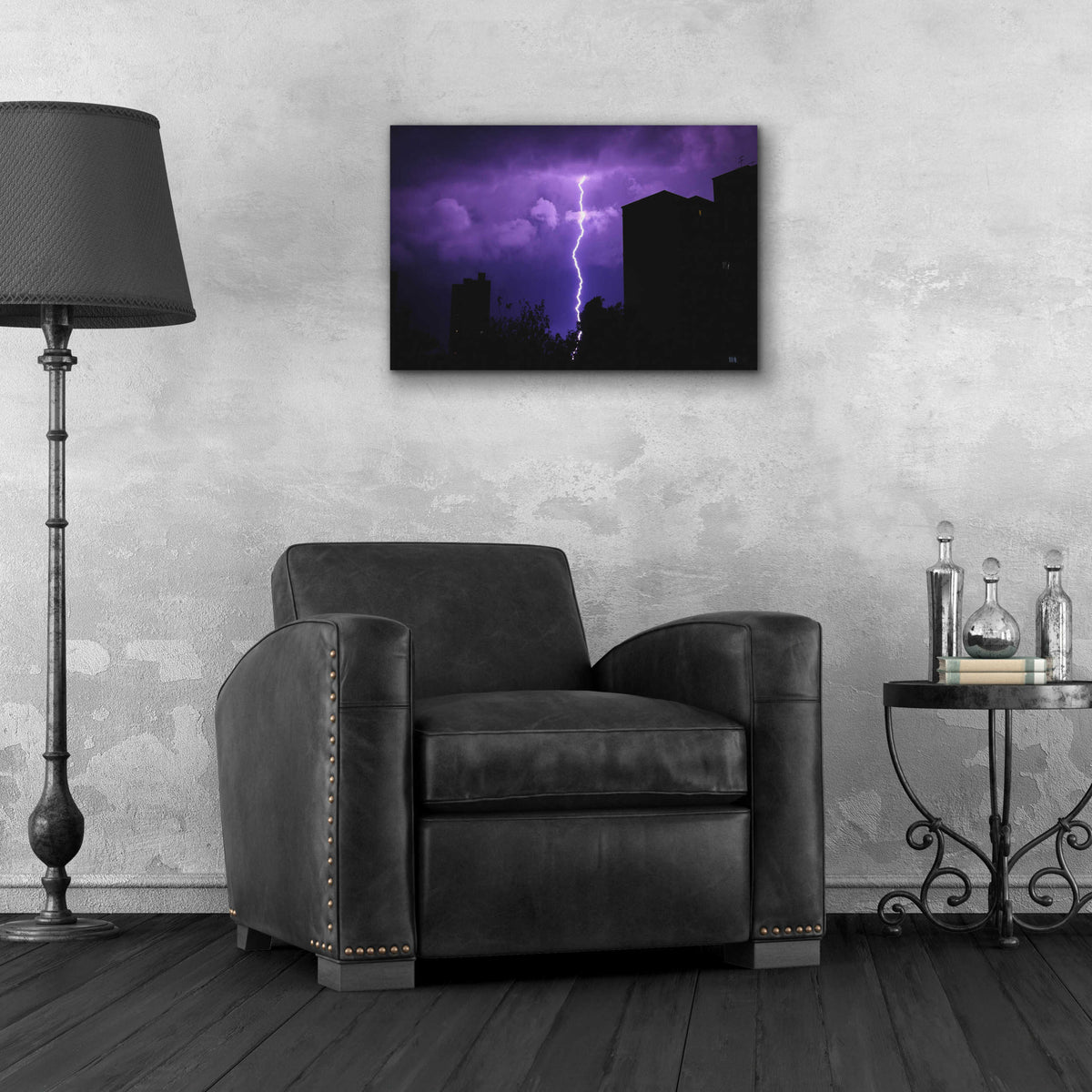 Epic Art 'Wisteria Sky' by Unknown Artist, Acrylic Glass Wall Art,24x16