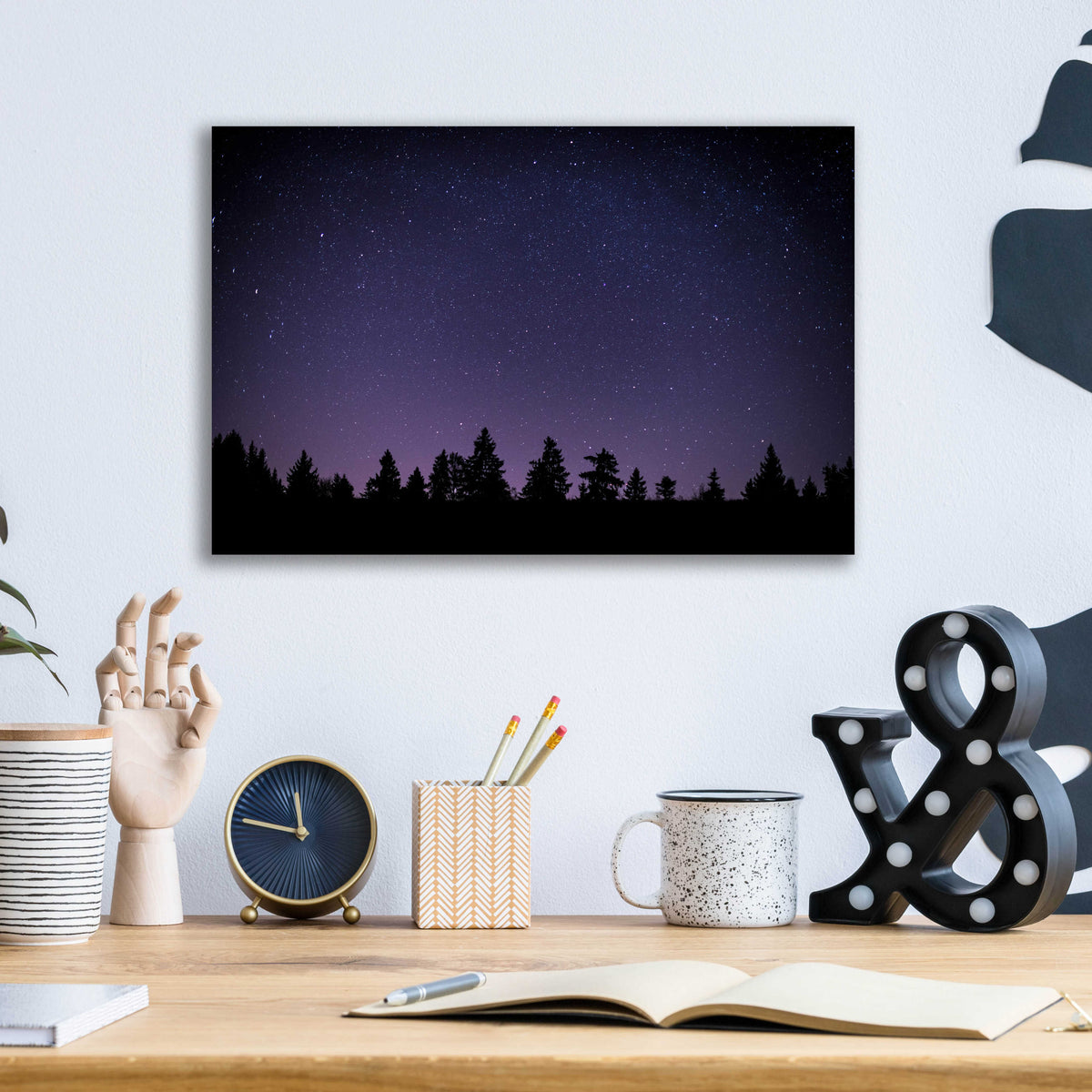 Epic Art 'Twilight Stars' by Unknown Artist, Acrylic Glass Wall Art,16x12