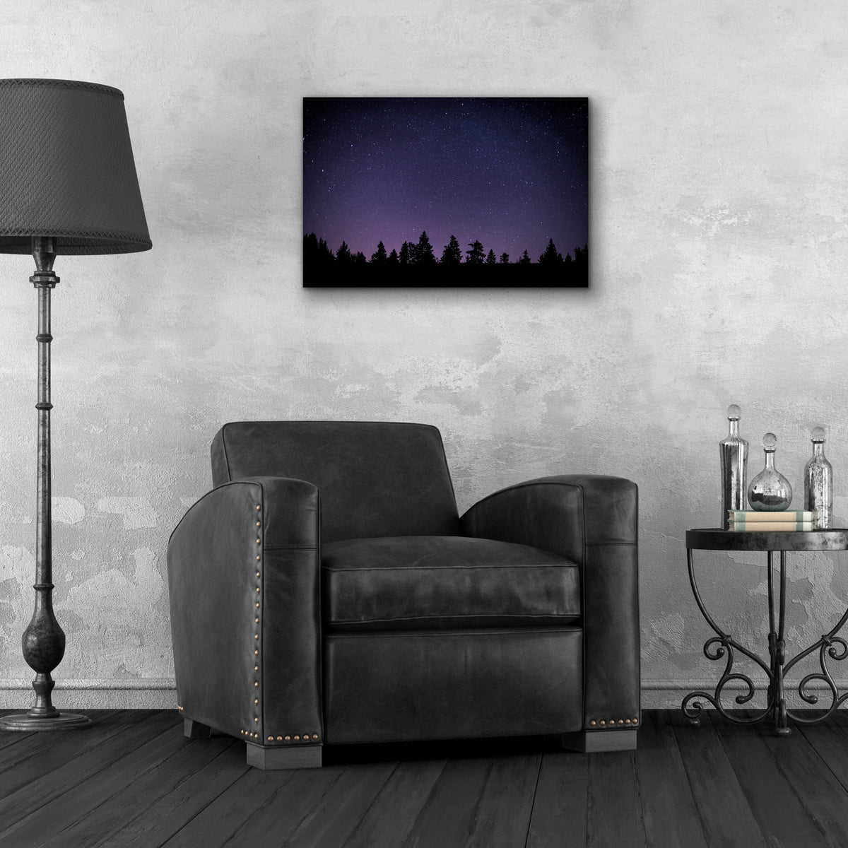 Epic Art 'Twilight Stars' by Unknown Artist, Acrylic Glass Wall Art,24x16