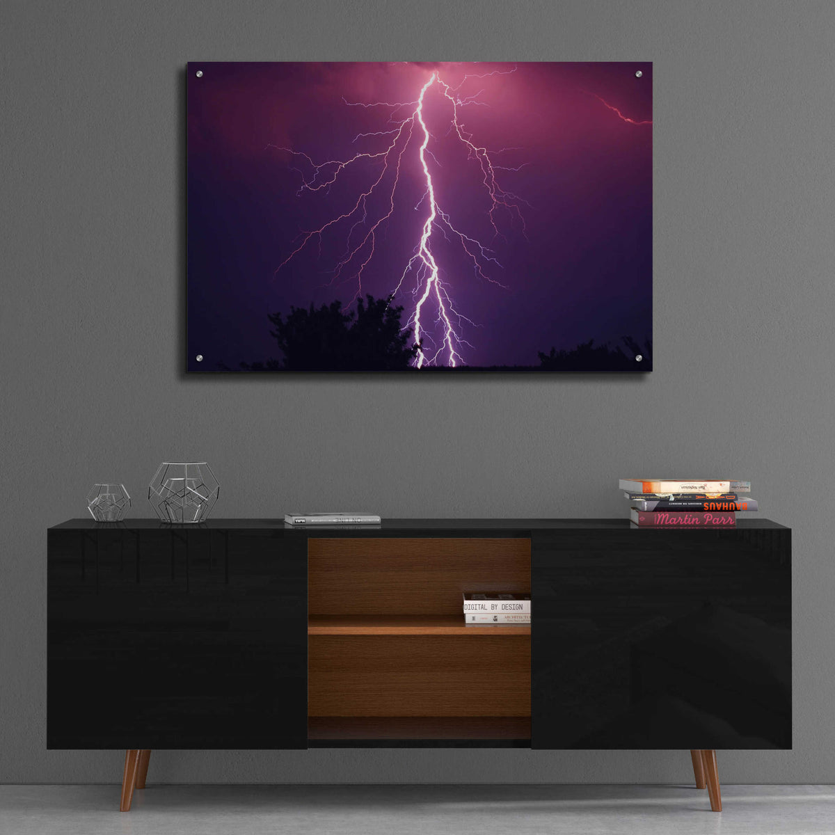 Epic Art 'Thunder' by Unknown Artist, Acrylic Glass Wall Art,36x24