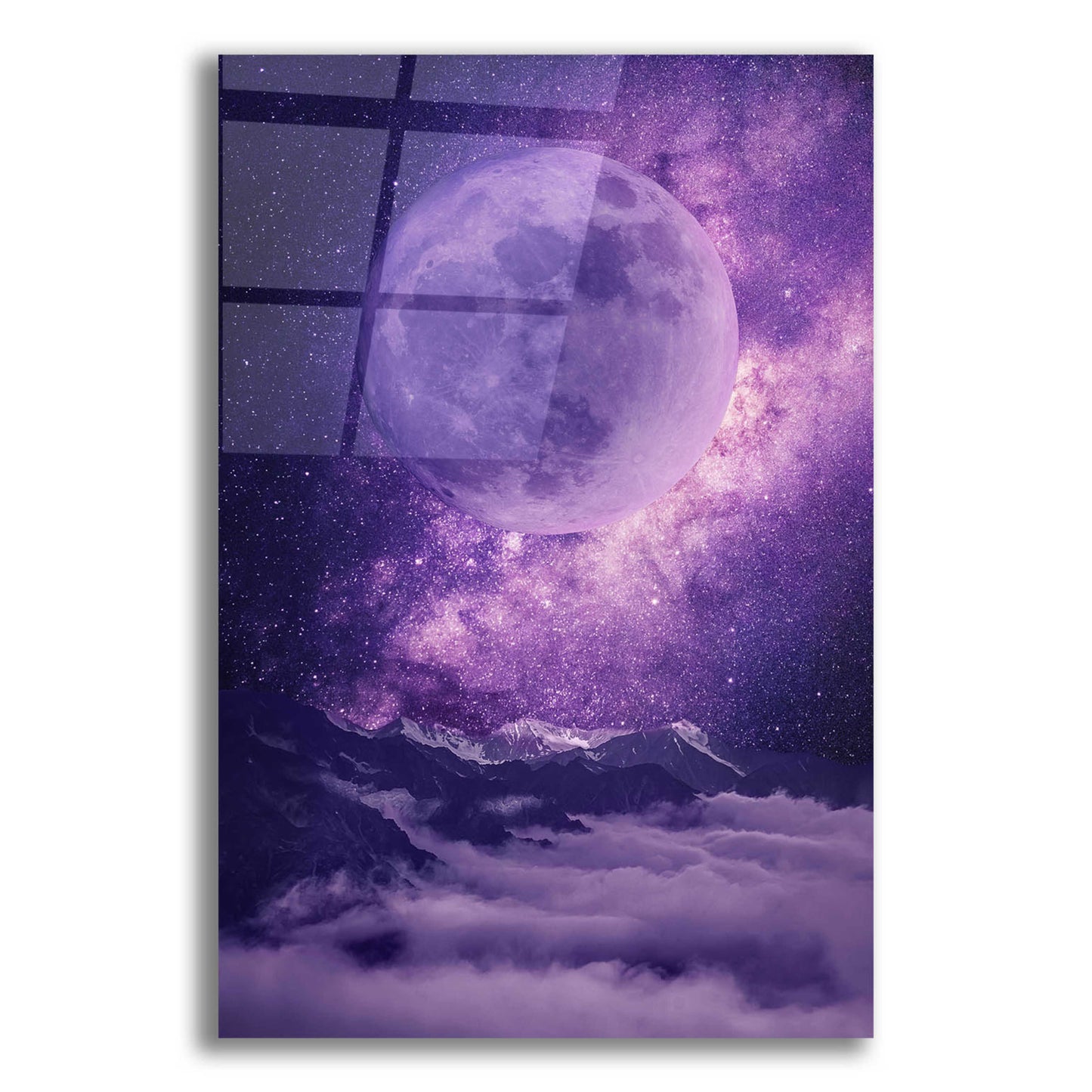 Epic Art 'Sublime Moonlight ' by Unknown Artist, Acrylic Glass Wall Art,12x16