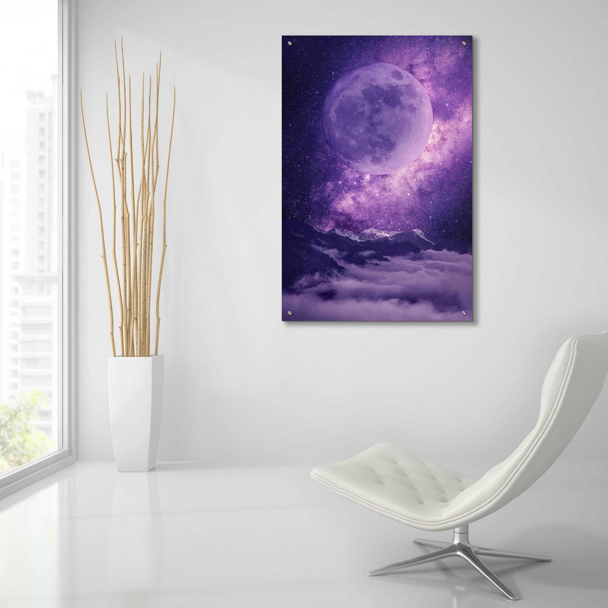 Epic Art 'Sublime Moonlight ' by Unknown Artist, Acrylic Glass Wall Art,24x36