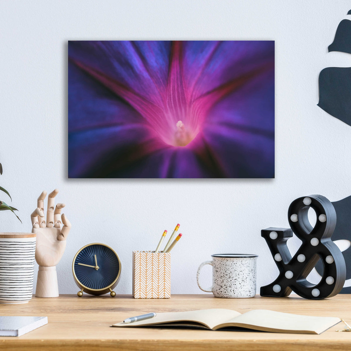 Epic Art 'Purple Pageantry Winds' by Unknown Artist, Acrylic Glass Wall Art,16x12