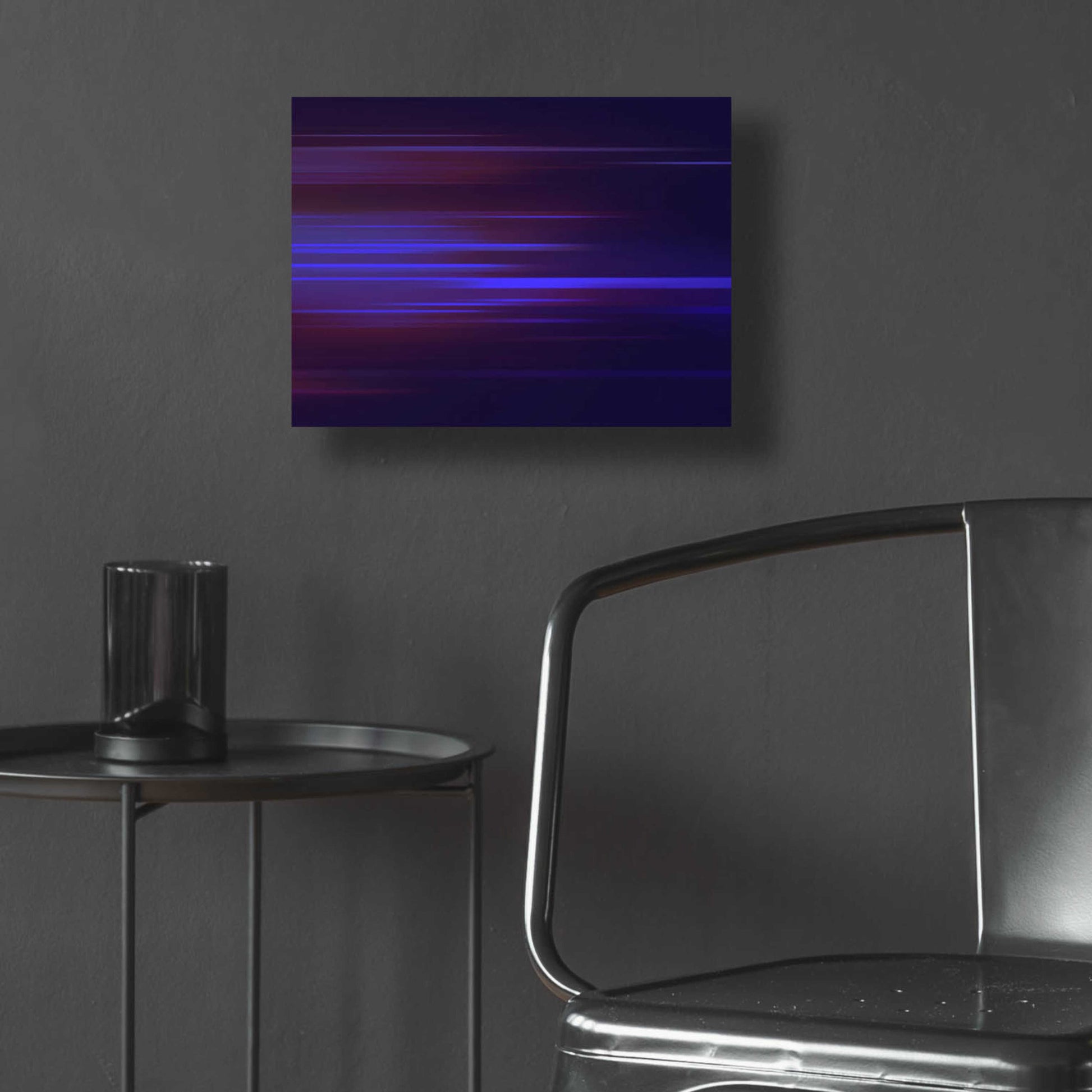 Epic Art 'Purple Magnetism' by Unknown Artist, Acrylic Glass Wall Art,16x12