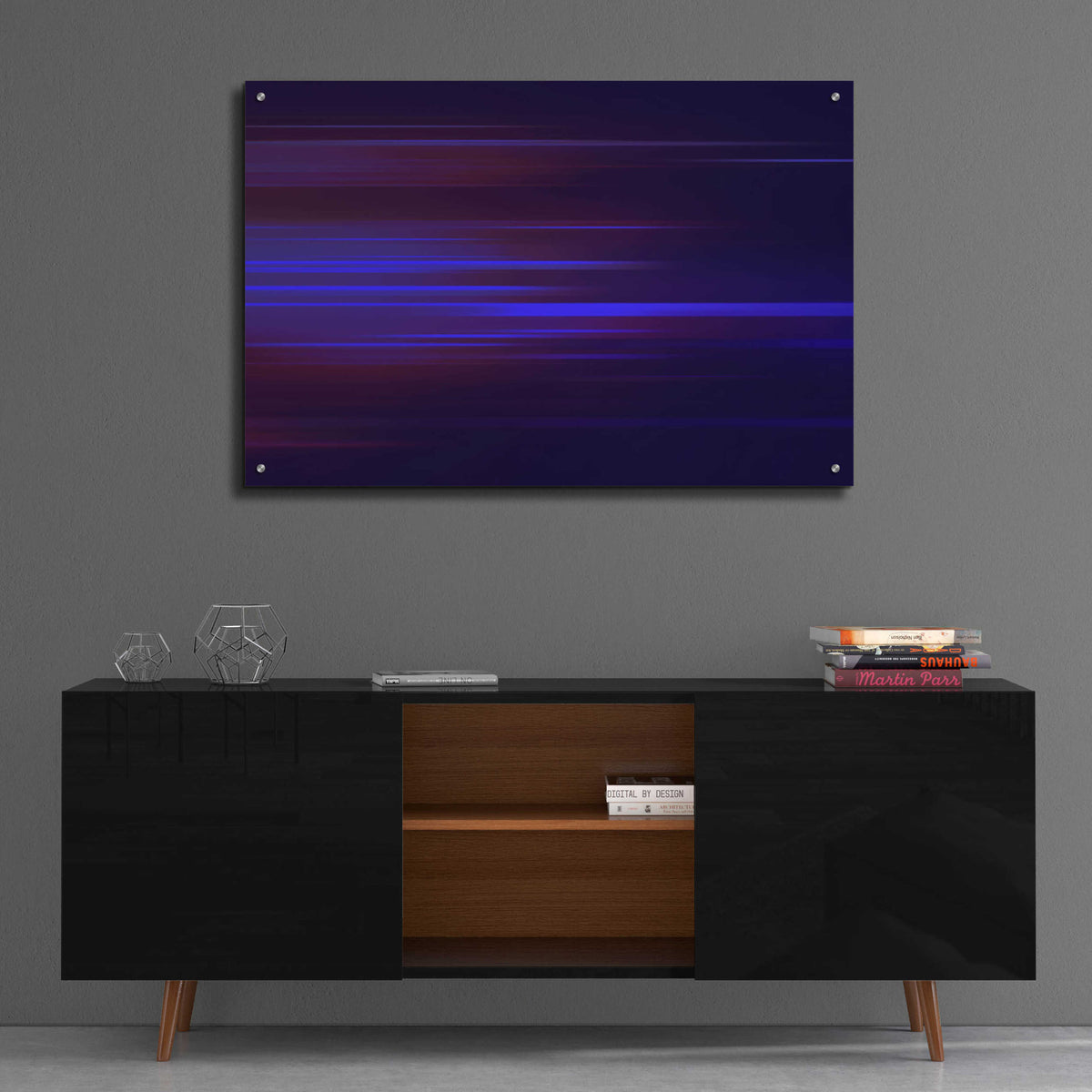 Epic Art 'Purple Magnetism' by Unknown Artist, Acrylic Glass Wall Art,36x24