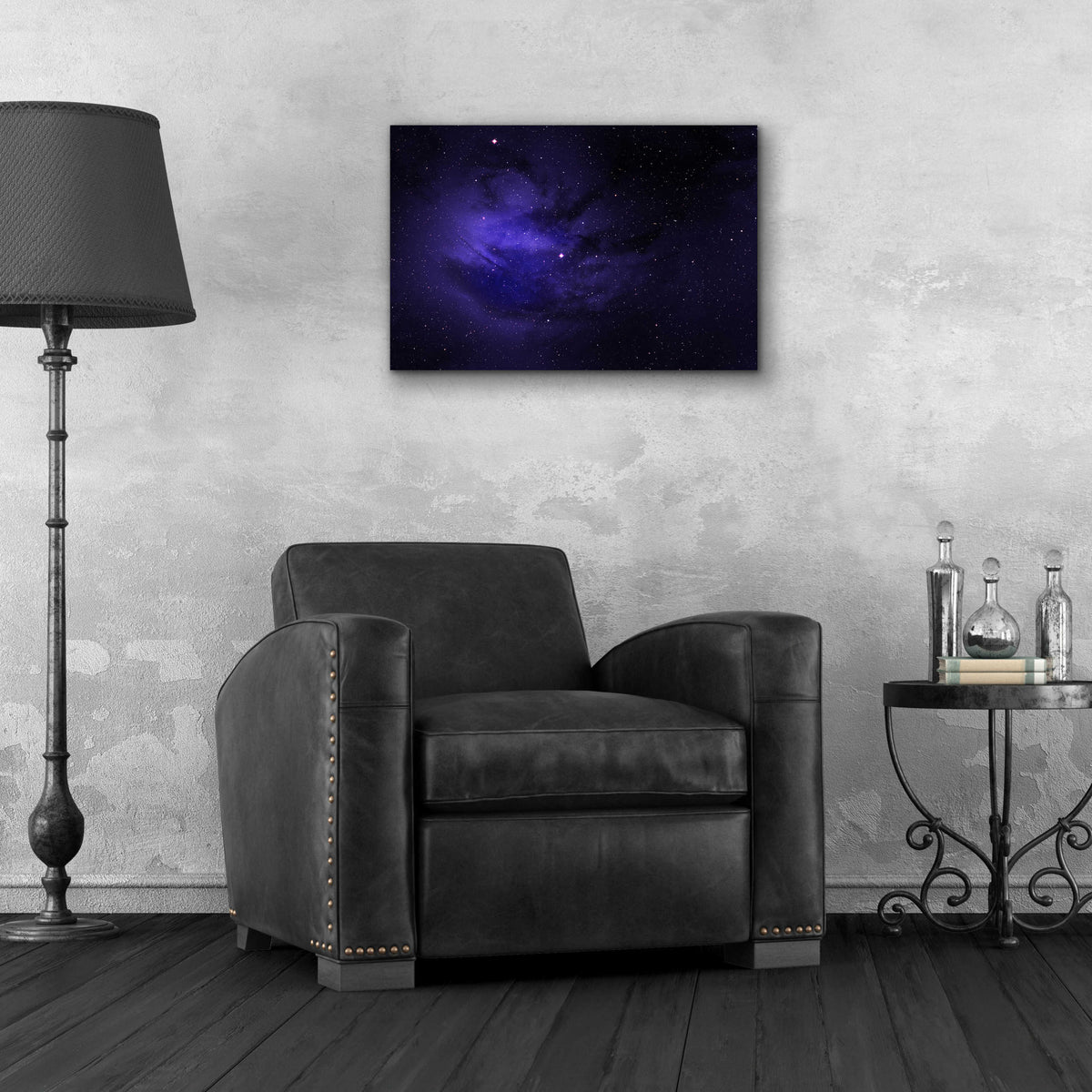 Epic Art 'Persian Indigo Night ' by Unknown Artist, Acrylic Glass Wall Art,24x16