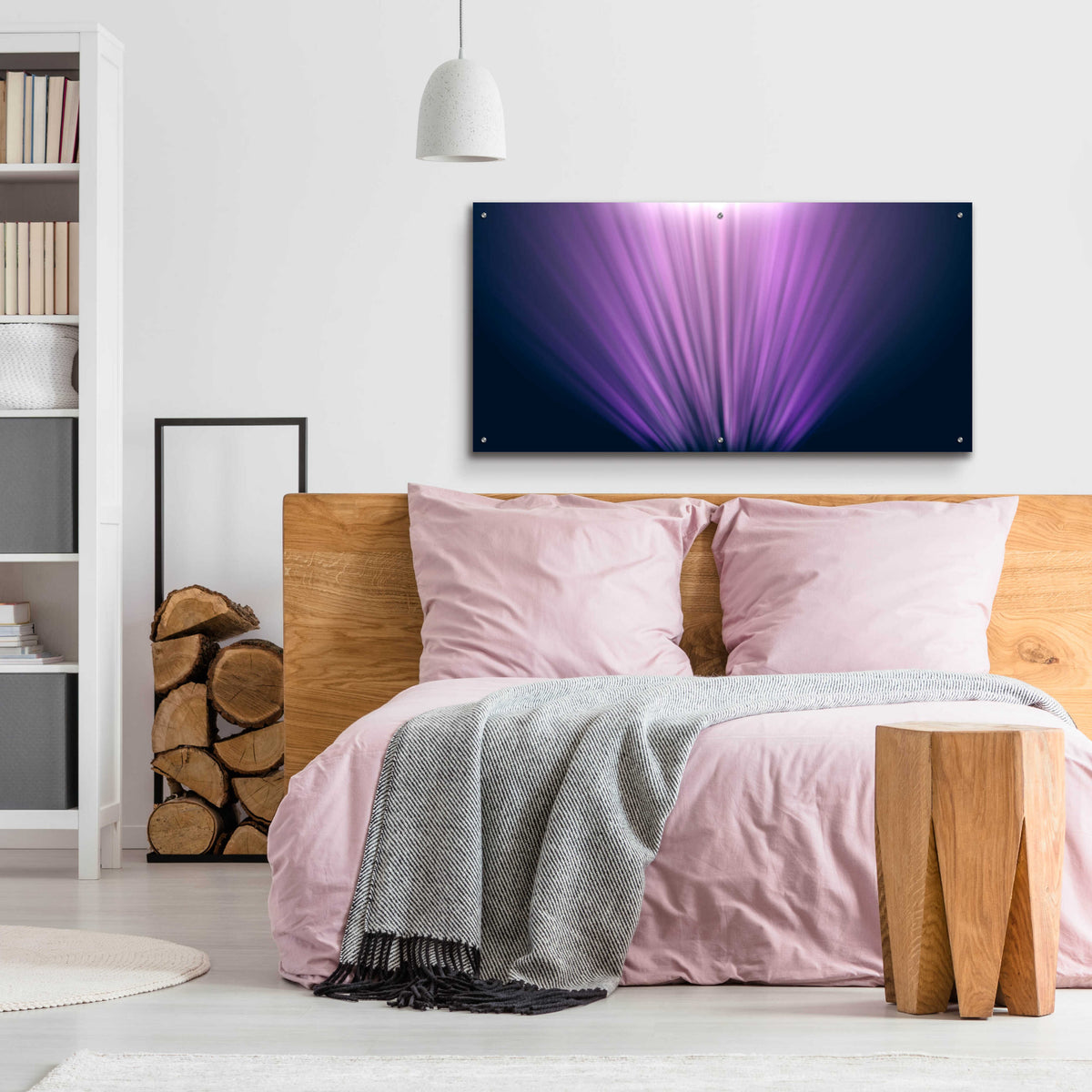 Epic Art 'Peraly Rays' by Unknown Artist, Acrylic Glass Wall Art,48x24