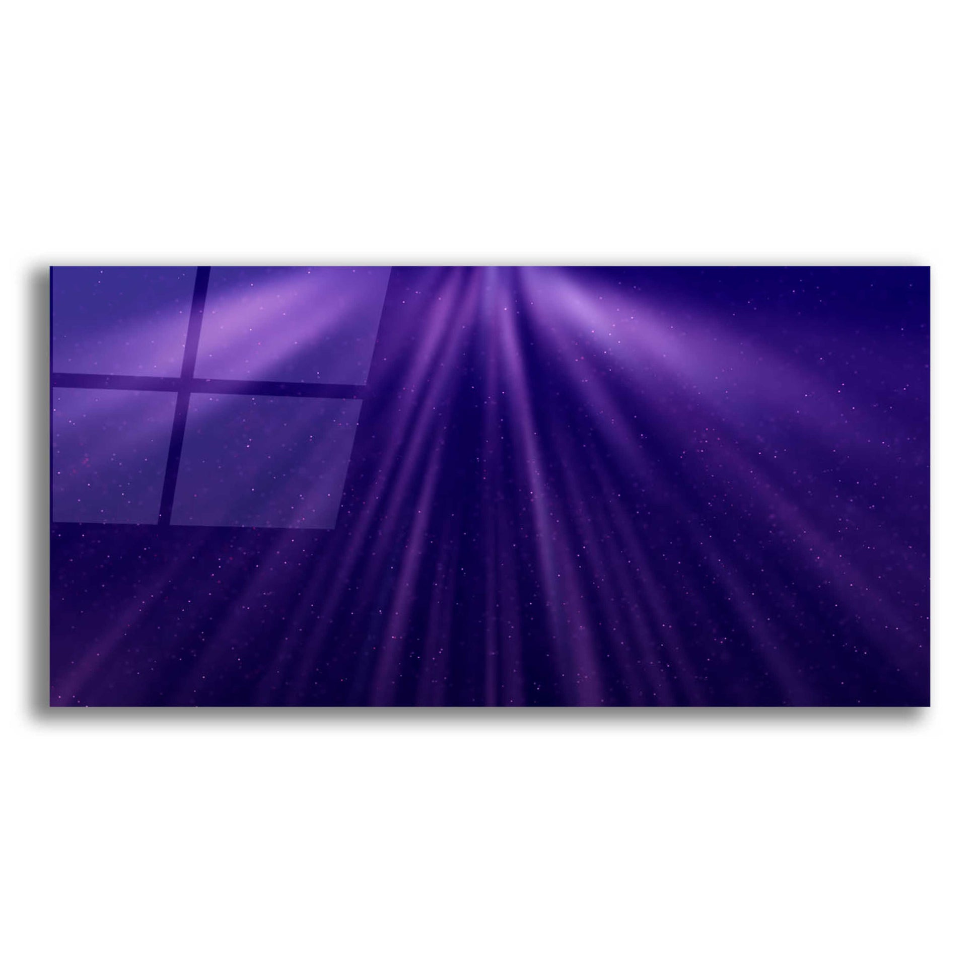 Epic Art 'Oceanic Moon Rays' by Unknown Artist, Acrylic Glass Wall Art,24x12