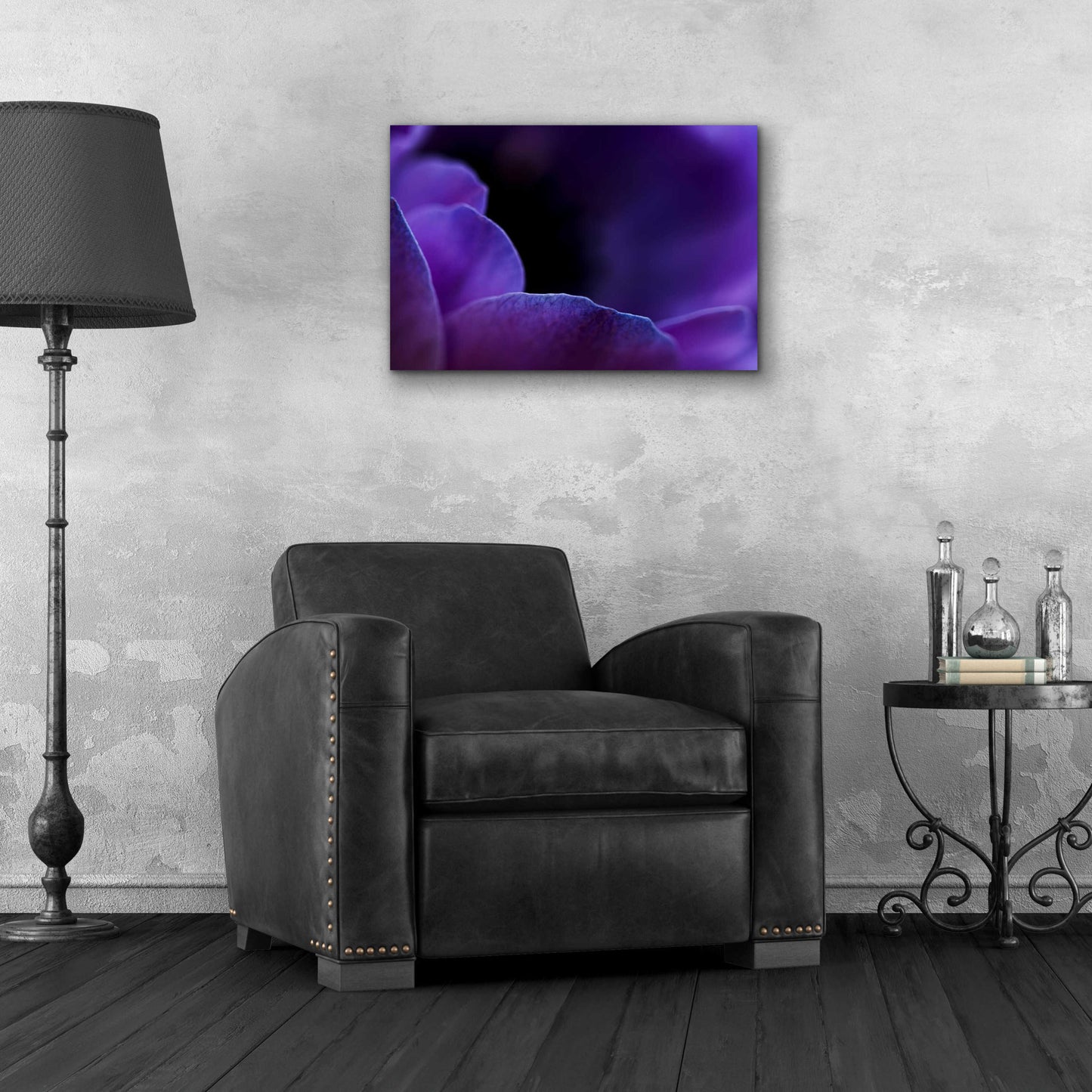 Epic Art 'Midnight Petals' by Unknown Artist, Acrylic Glass Wall Art,24x16