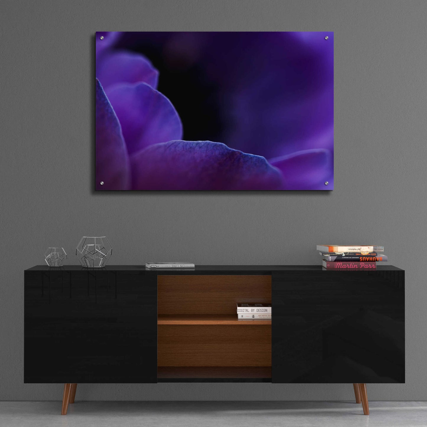 Epic Art 'Midnight Petals' by Unknown Artist, Acrylic Glass Wall Art,36x24