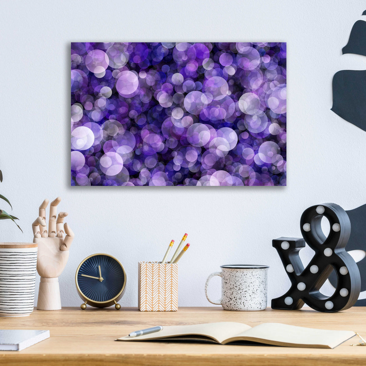 Epic Art 'Mauve Thoguthsh' by Unknown Artist, Acrylic Glass Wall Art,16x12