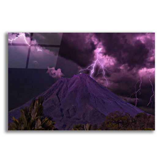 Epic Art 'Lilac Volcano' by Unknown Artist, Acrylic Glass Wall Art