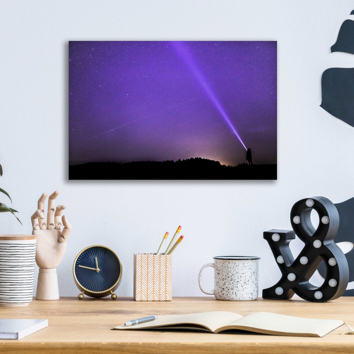 Epic Art 'Lavender Stars' by Unknown Artist, Acrylic Glass Wall Art,16x12