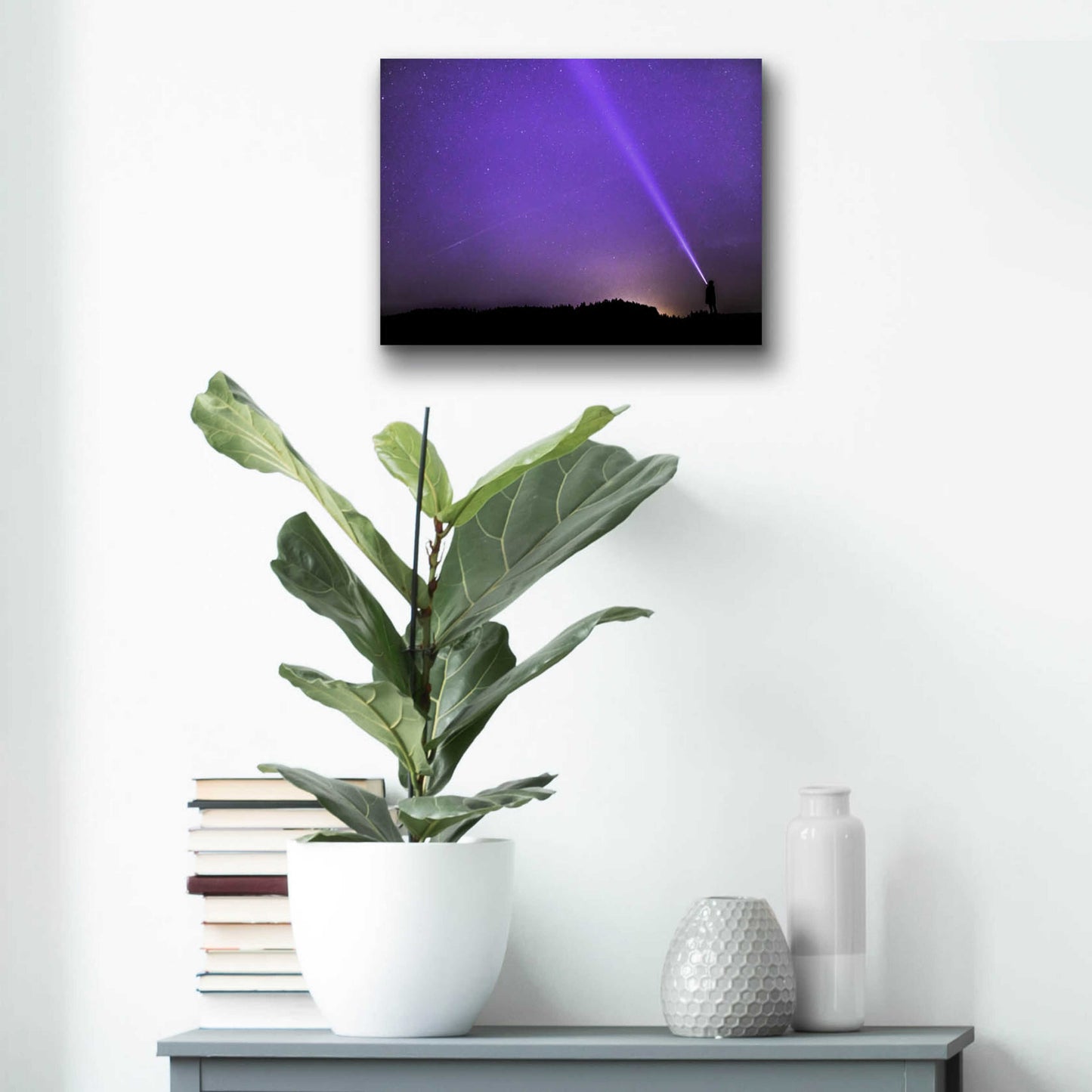 Epic Art 'Lavender Stars' by Unknown Artist, Acrylic Glass Wall Art,16x12