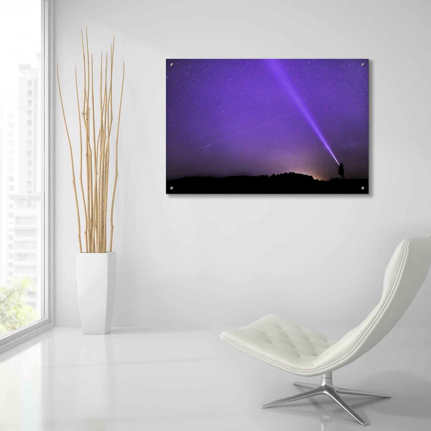 Epic Art 'Lavender Stars' by Unknown Artist, Acrylic Glass Wall Art,36x24