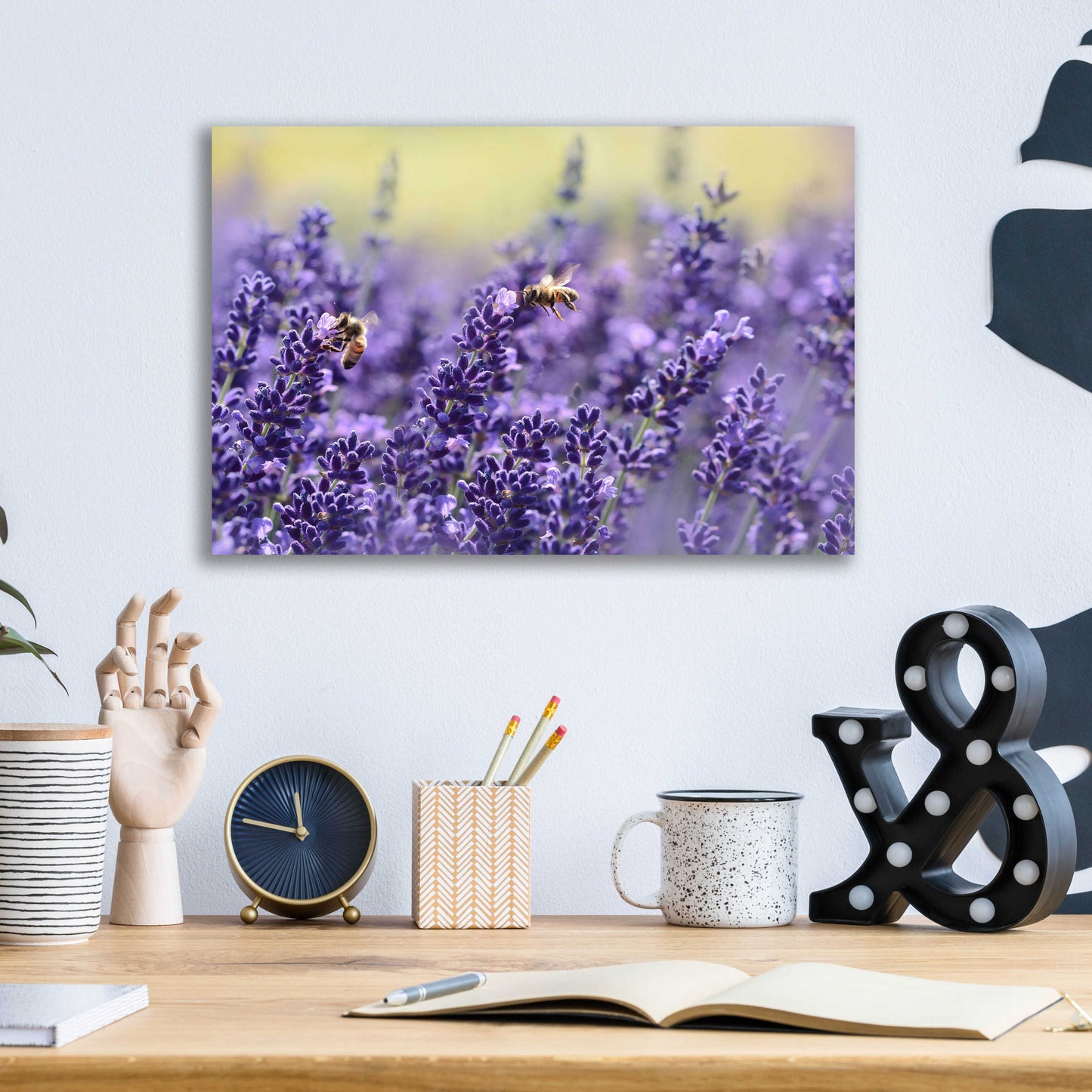 Epic Art 'Lavender Honey' by Unknown Artist, Acrylic Glass Wall Art,16x12