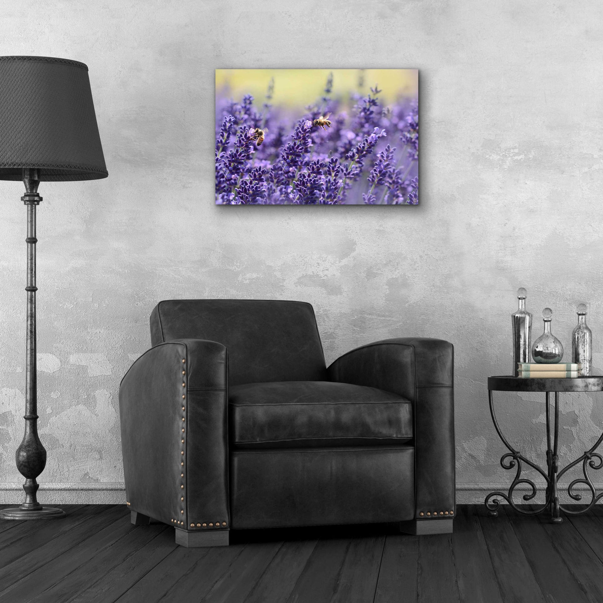 Epic Art 'Lavender Honey' by Unknown Artist, Acrylic Glass Wall Art,24x16