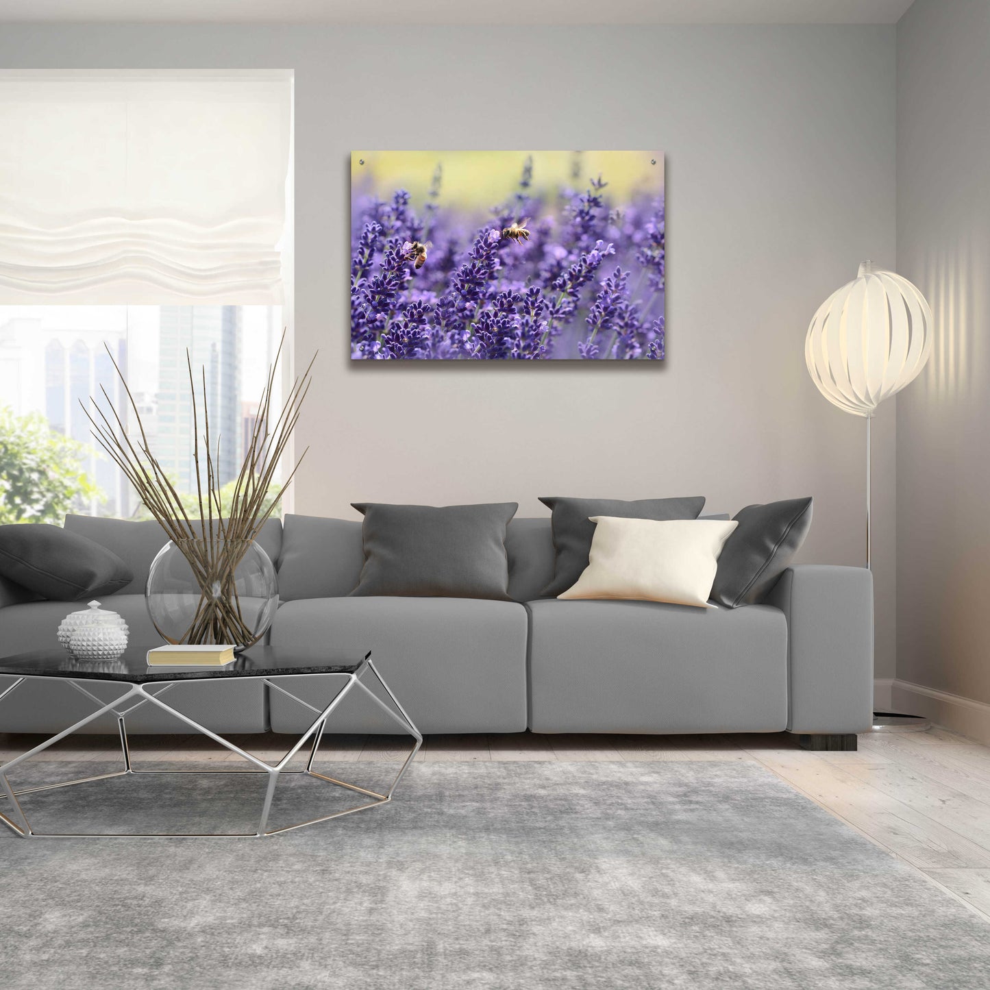 Epic Art 'Lavender Honey' by Unknown Artist, Acrylic Glass Wall Art,36x24