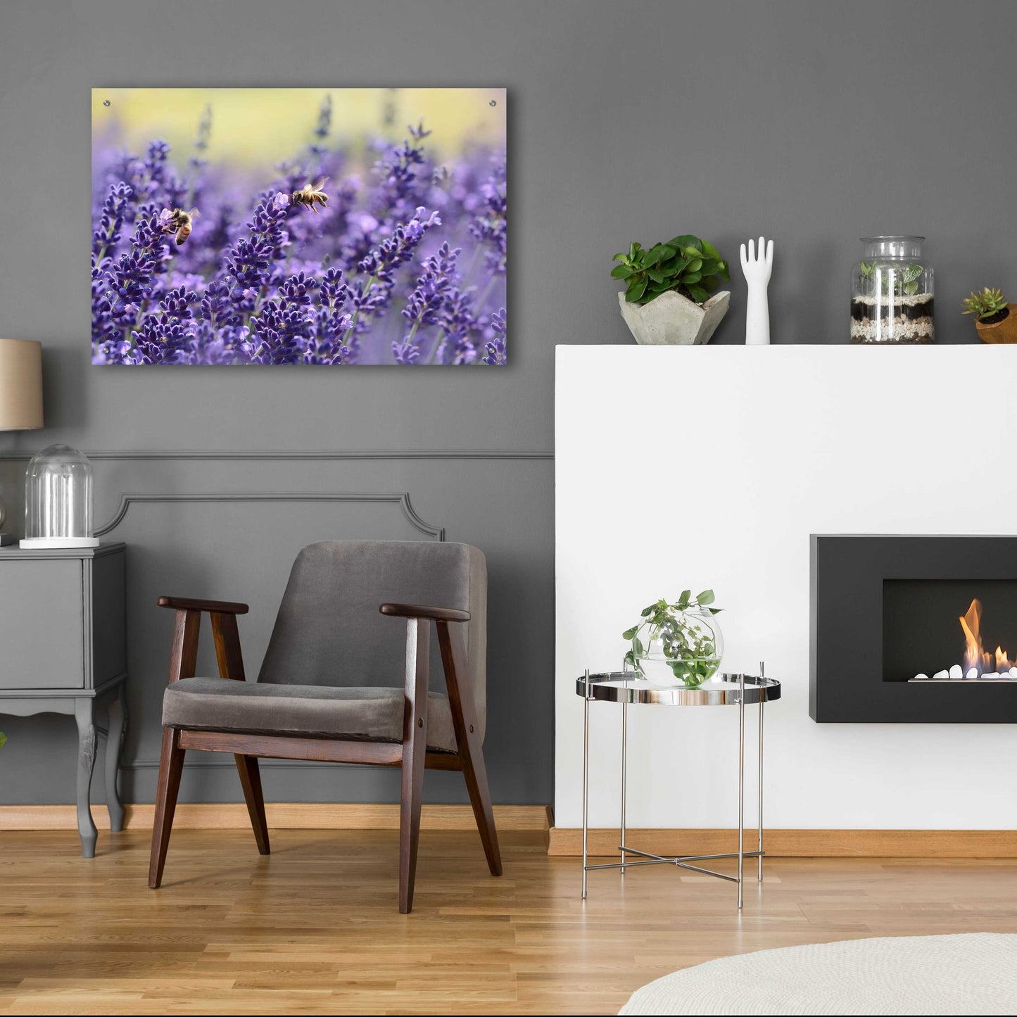 Epic Art 'Lavender Honey' by Unknown Artist, Acrylic Glass Wall Art,36x24