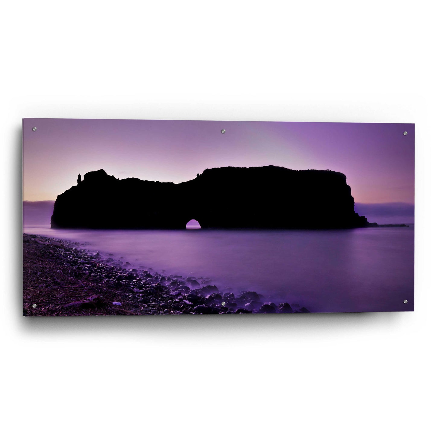 Epic Art 'Eminence Island' by Unknown Artist, Acrylic Glass Wall Art,48x24