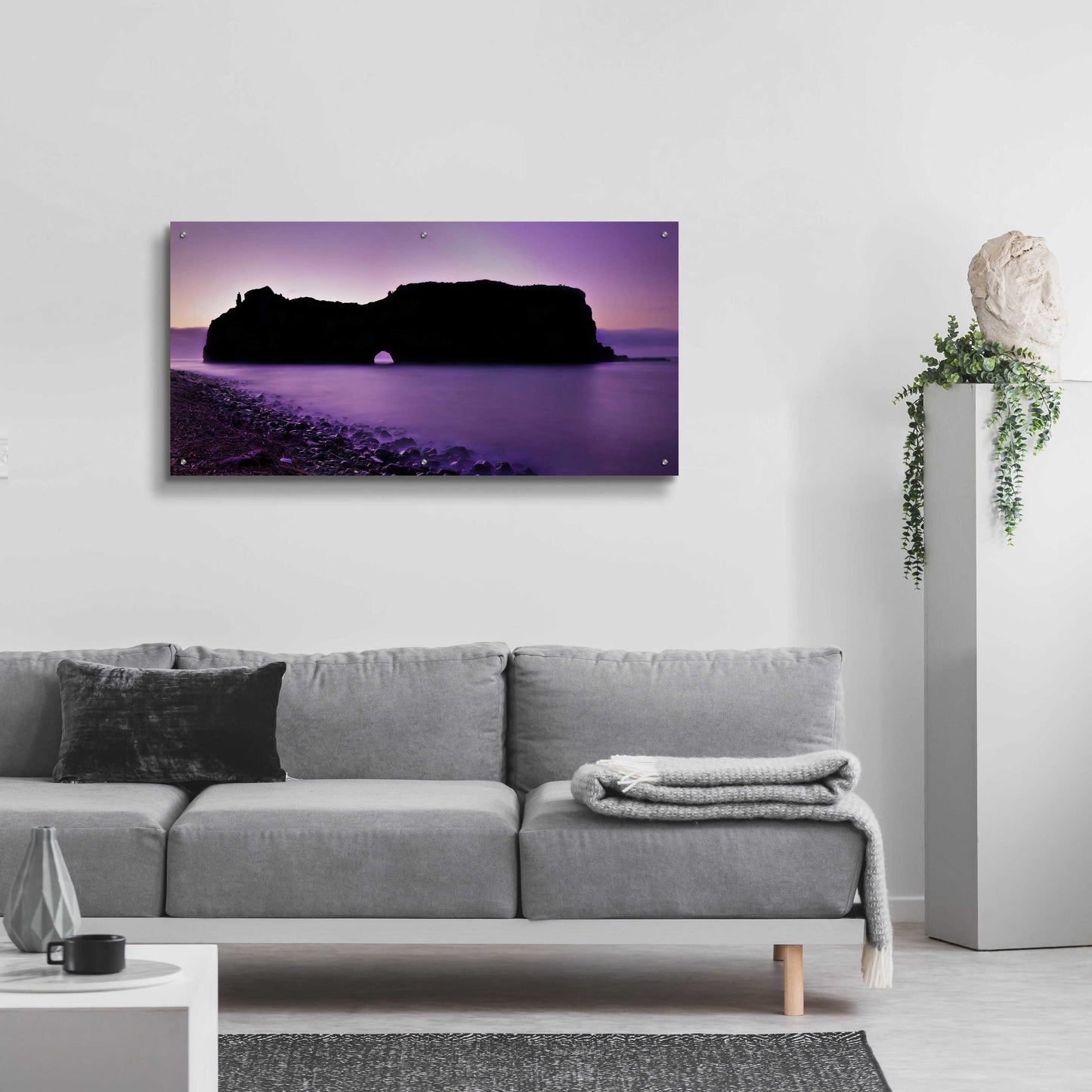 Epic Art 'Eminence Island' by Unknown Artist, Acrylic Glass Wall Art,48x24