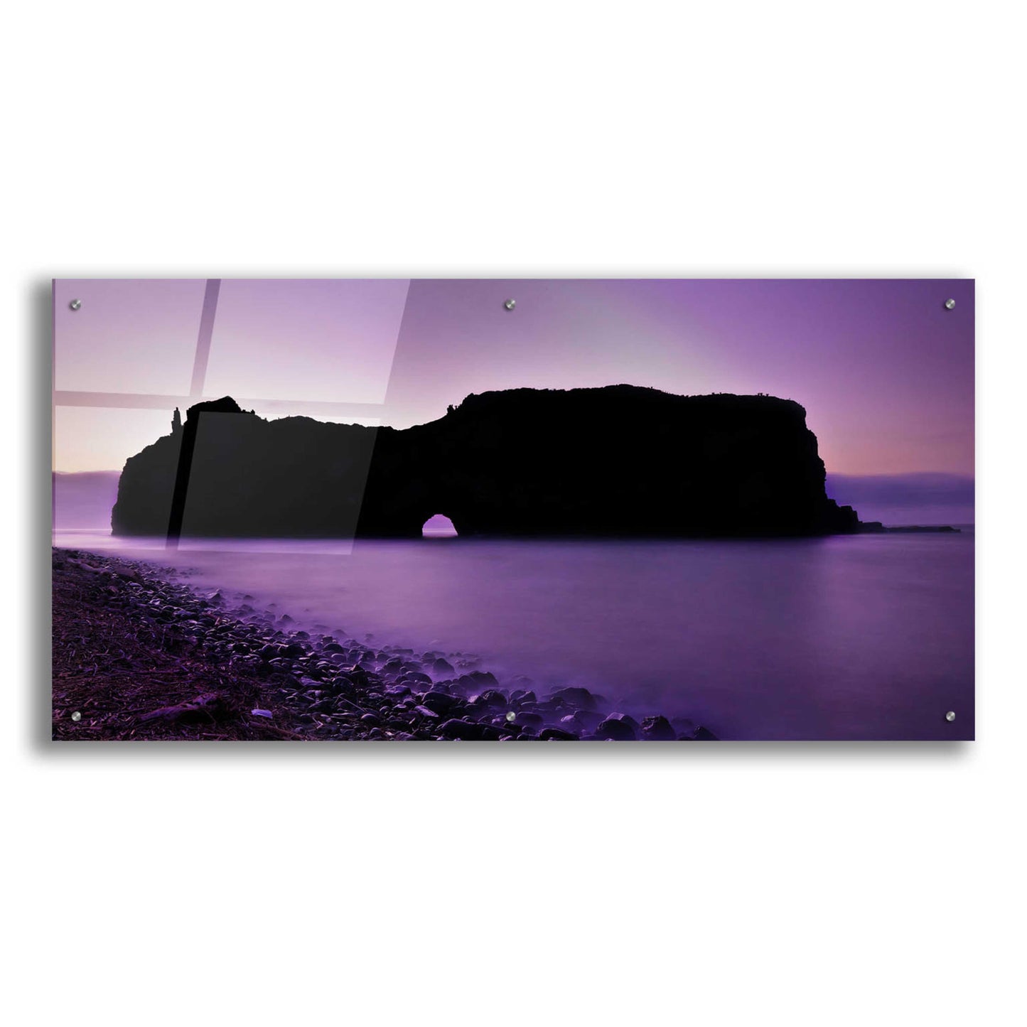 Epic Art 'Eminence Island' by Unknown Artist, Acrylic Glass Wall Art,48x24