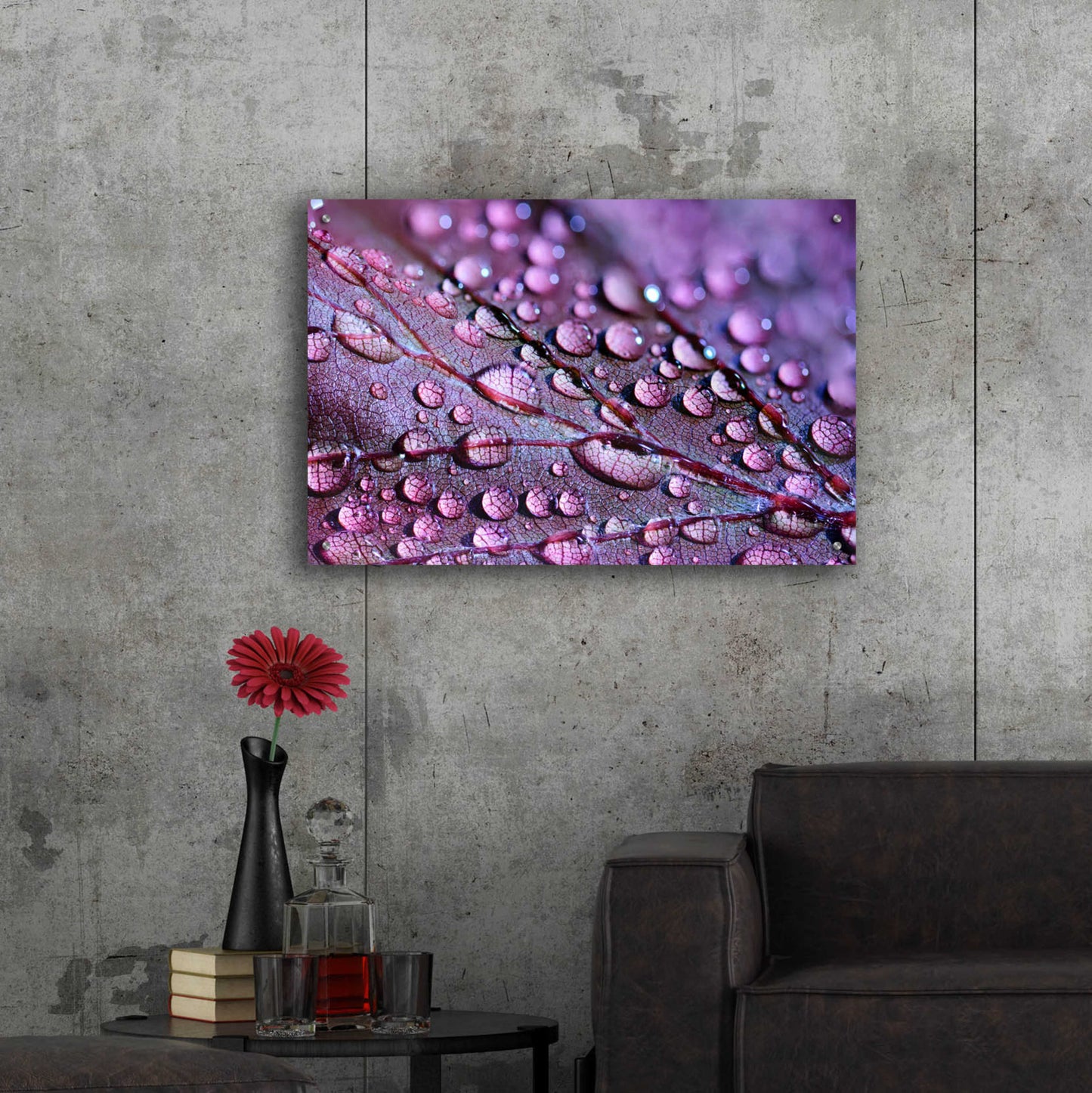 Epic Art 'Dewdrops' by Unknown Artist, Acrylic Glass Wall Art,36x24