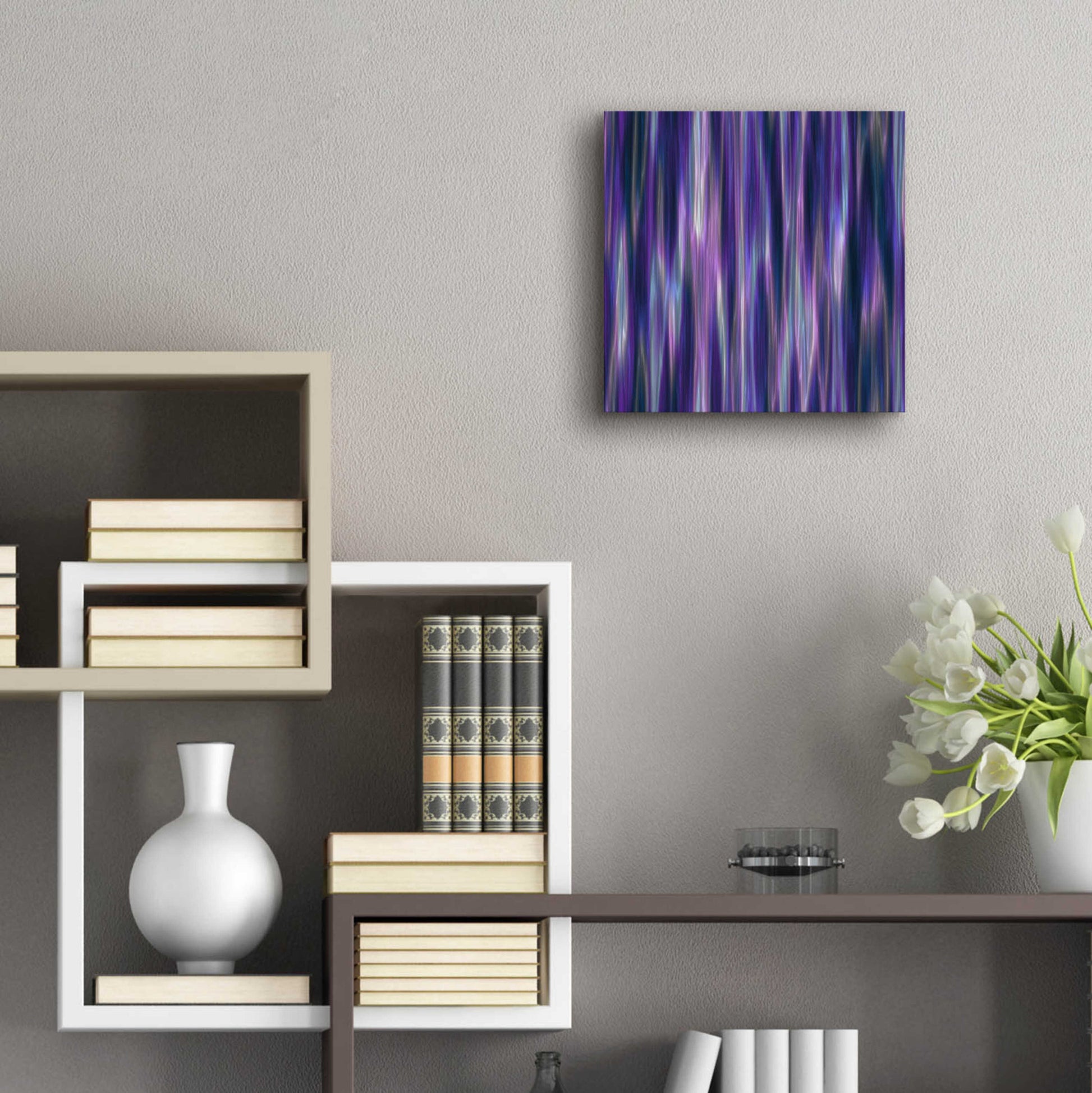 Epic Art 'Cyber Northern Lights' by Unknown Artist, Acrylic Glass Wall Art,12x12